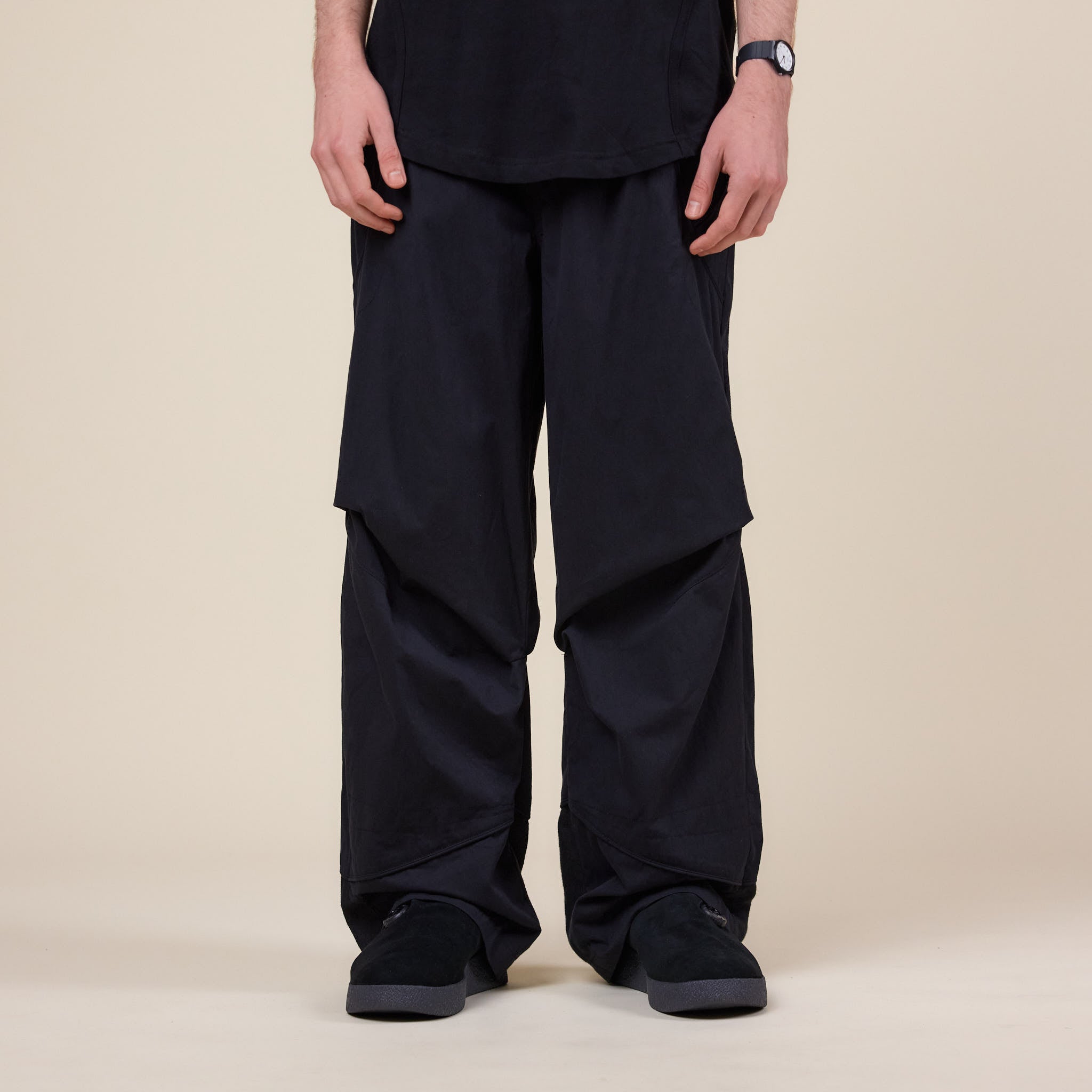 San San Gear - Linen Block Pants - Black