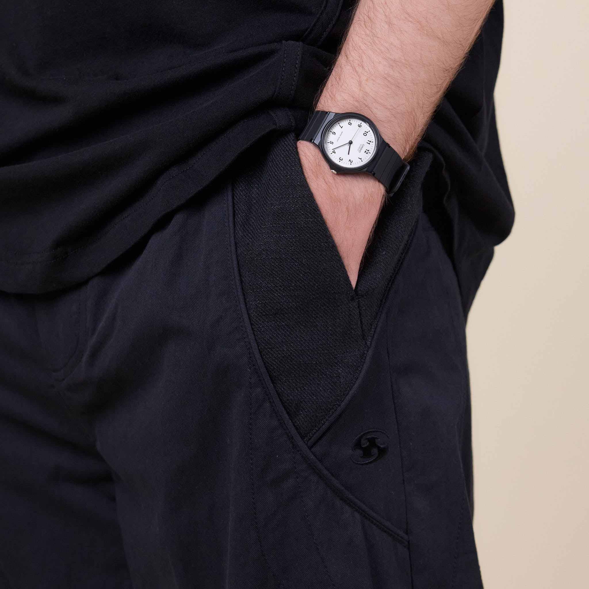 San San Gear - Linen Block Pants - Black