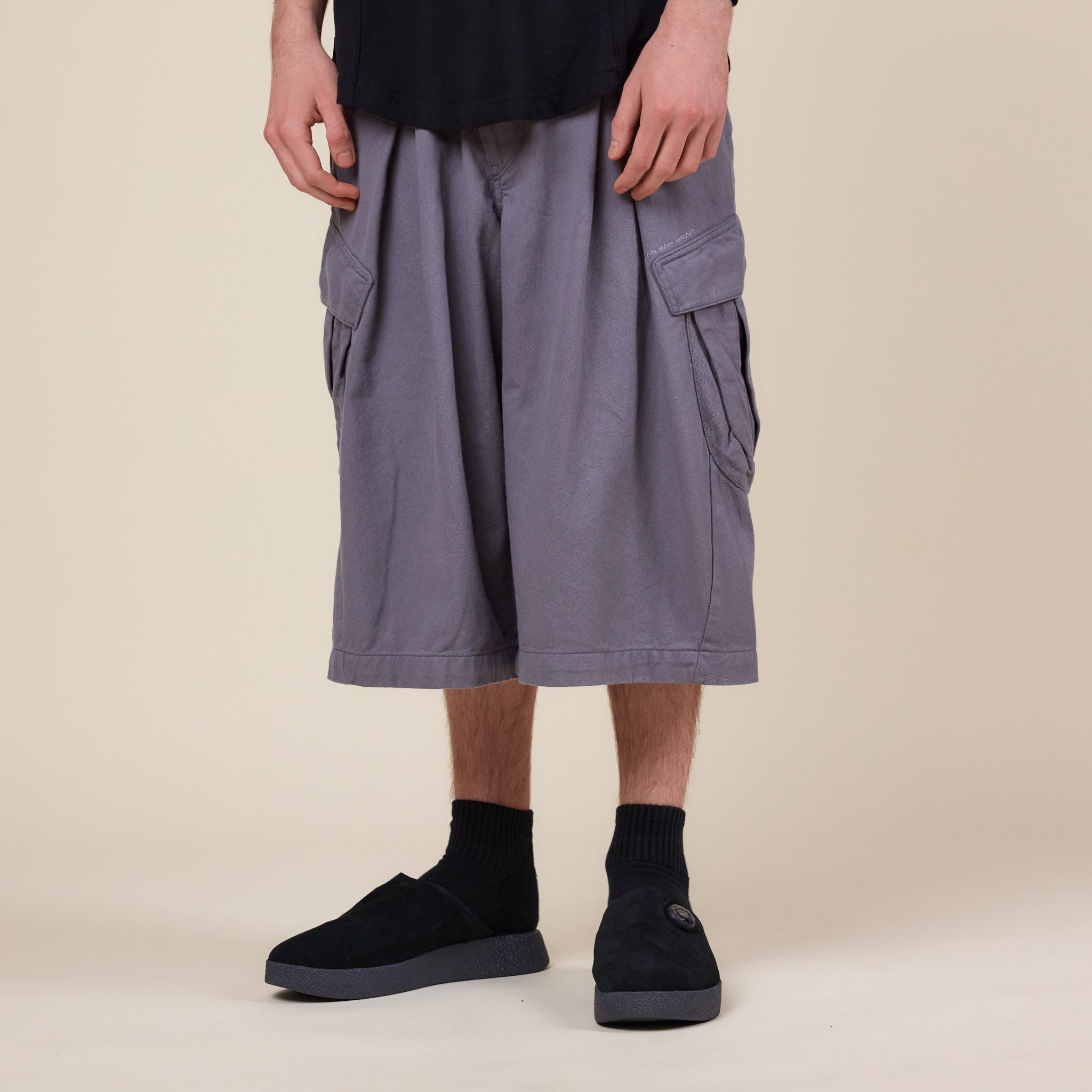 San San Gear - Capri Pant Cargo Shorts - Black
