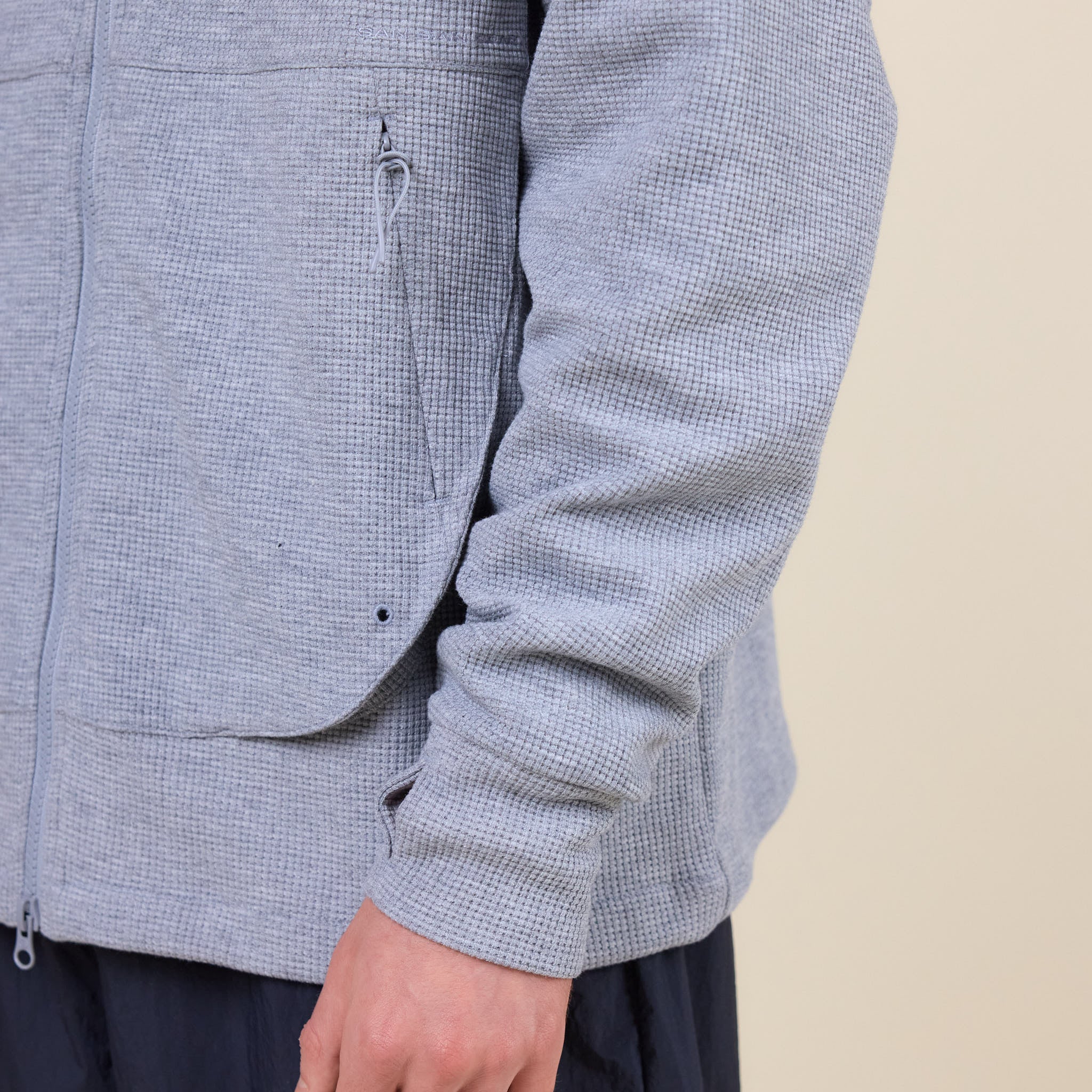San San Gear - Circuit Zip Up Hoodie - Melange Grey