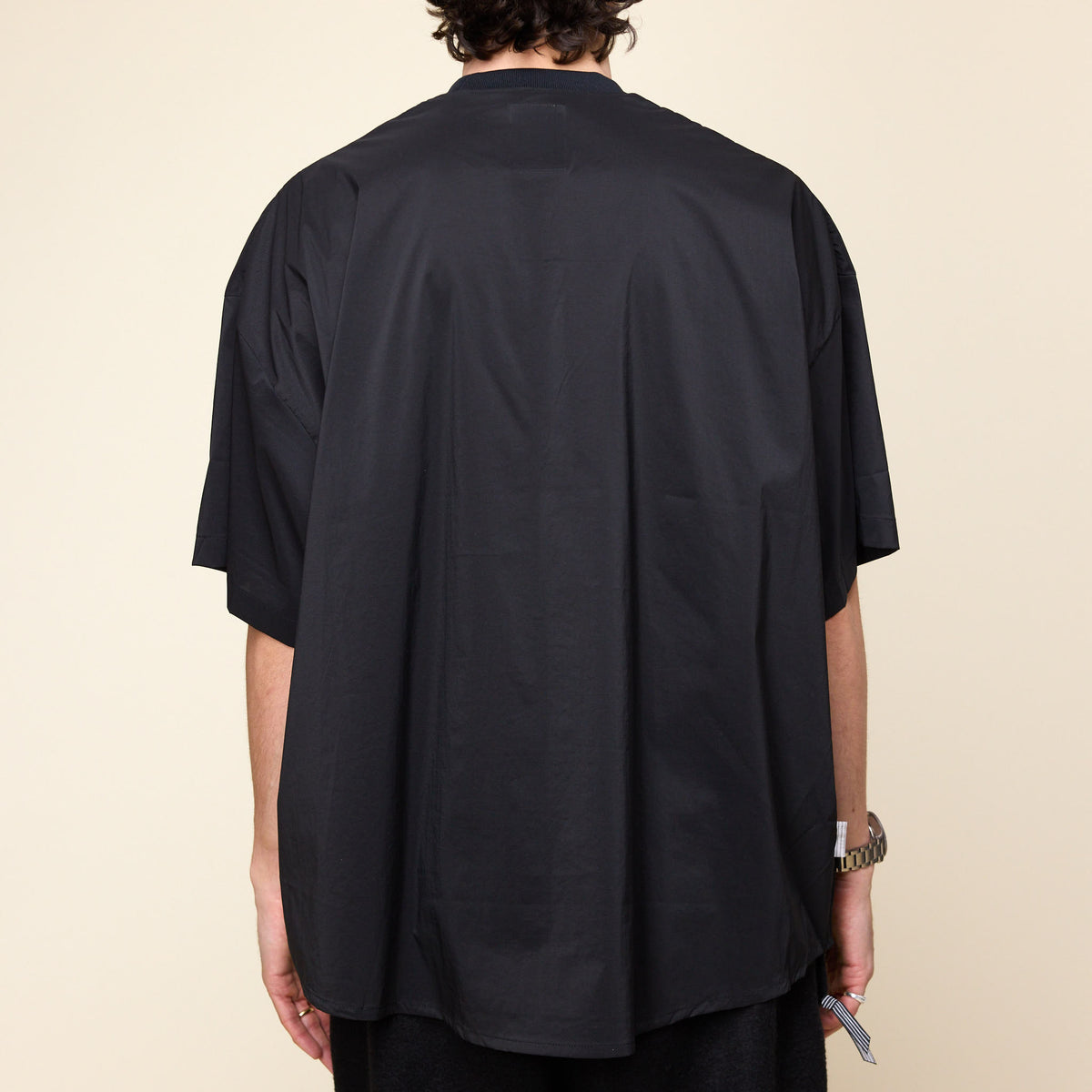 S.F.C Stripes For Creative - Big Nylon Rounds T-Shirt - Black 