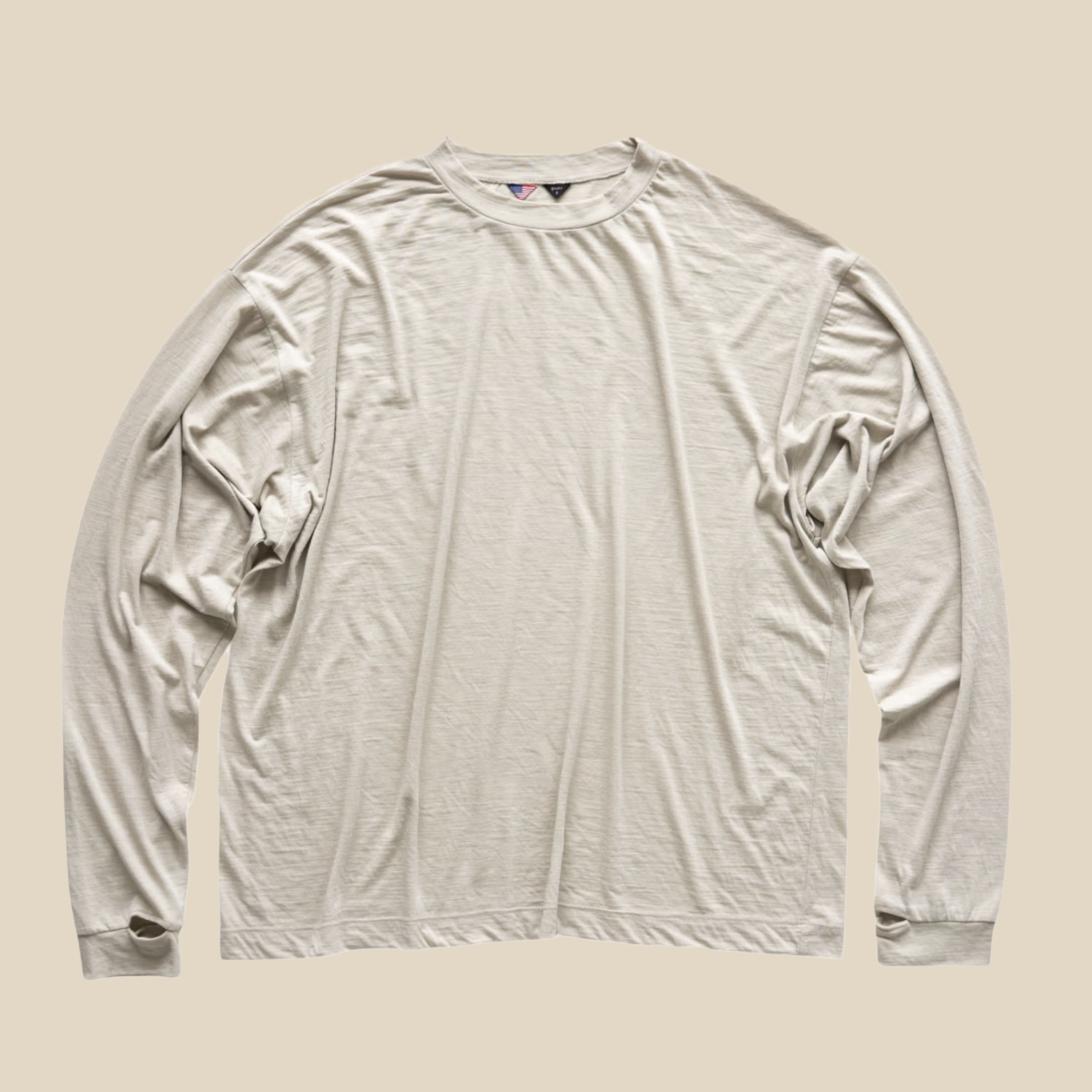 Gnuhr - Creeper Crew Merino Sweater - Feather Grey