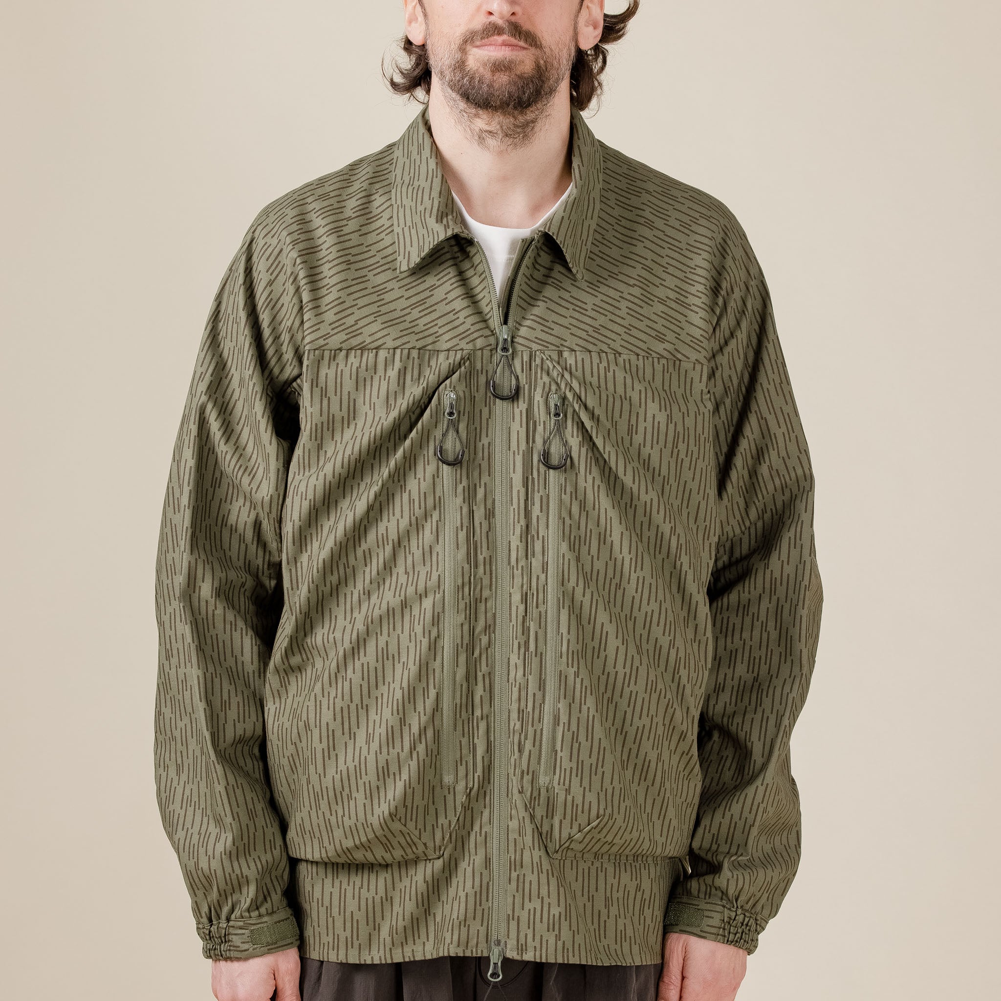 CMF Comfy Outdoor Garment - Covered Shirt Jacket Rain Camo - Khaki Green "lost hills Japan" "cmf outdoor garment stockists" "comfy outdoor garment stockists"