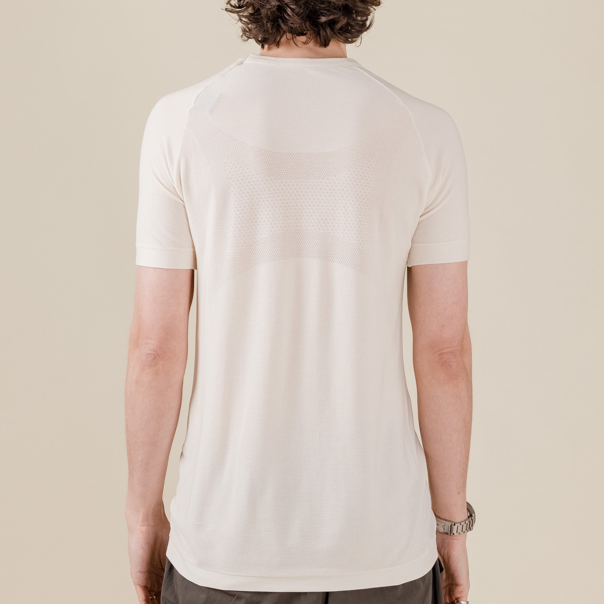 Roa Hiking - Seamless Short Sleeve T-Shirt - Beige Style Number: RBM0021FA19 1259201 "roa stockists" "roa hiking stockists" "roa stockist uk" "roa stockist London"