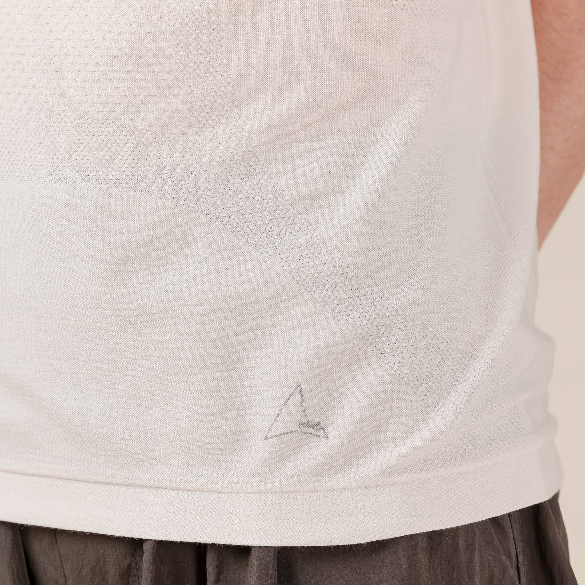 Roa Hiking - Seamless Short Sleeve T-Shirt - Beige Style Number: RBM0021FA19 1259201 "roa stockists" "roa hiking stockists" "roa stockist uk" "roa stockist London"