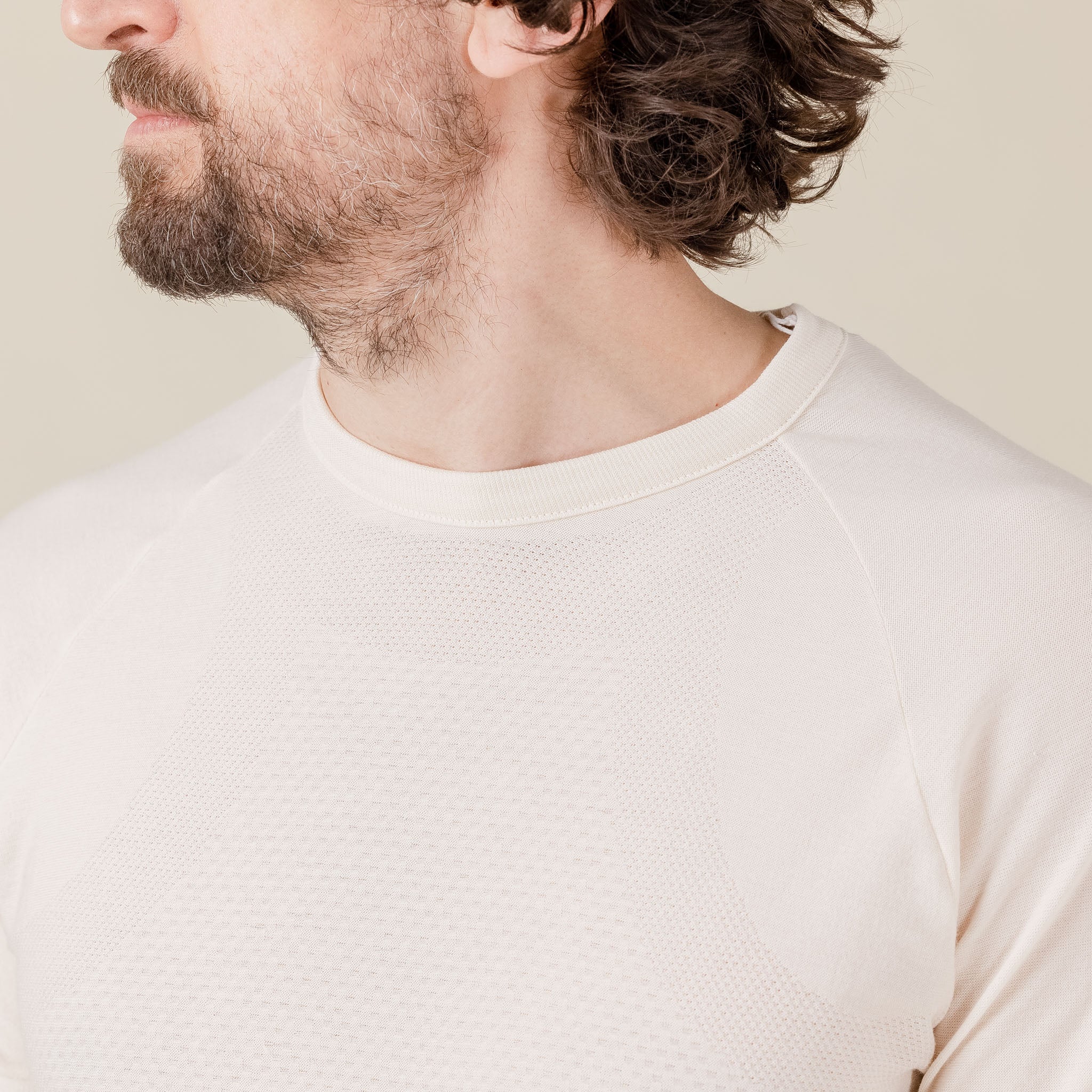 Roa Hiking - Seamless Short Sleeve T-Shirt - Beige Style Number: RBM0021FA19 1259201 "roa stockists" "roa hiking stockists" "roa stockist uk" "roa stockist London"