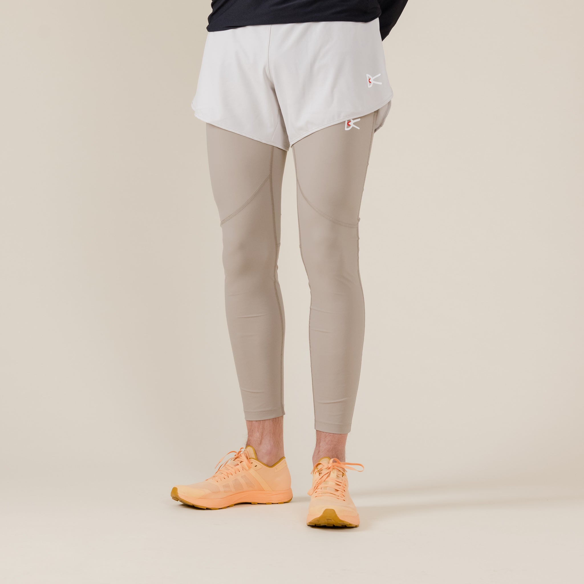 District Vision - Lono Full Length Run Tights - Stone DV0010_STN_S UK stockist best price