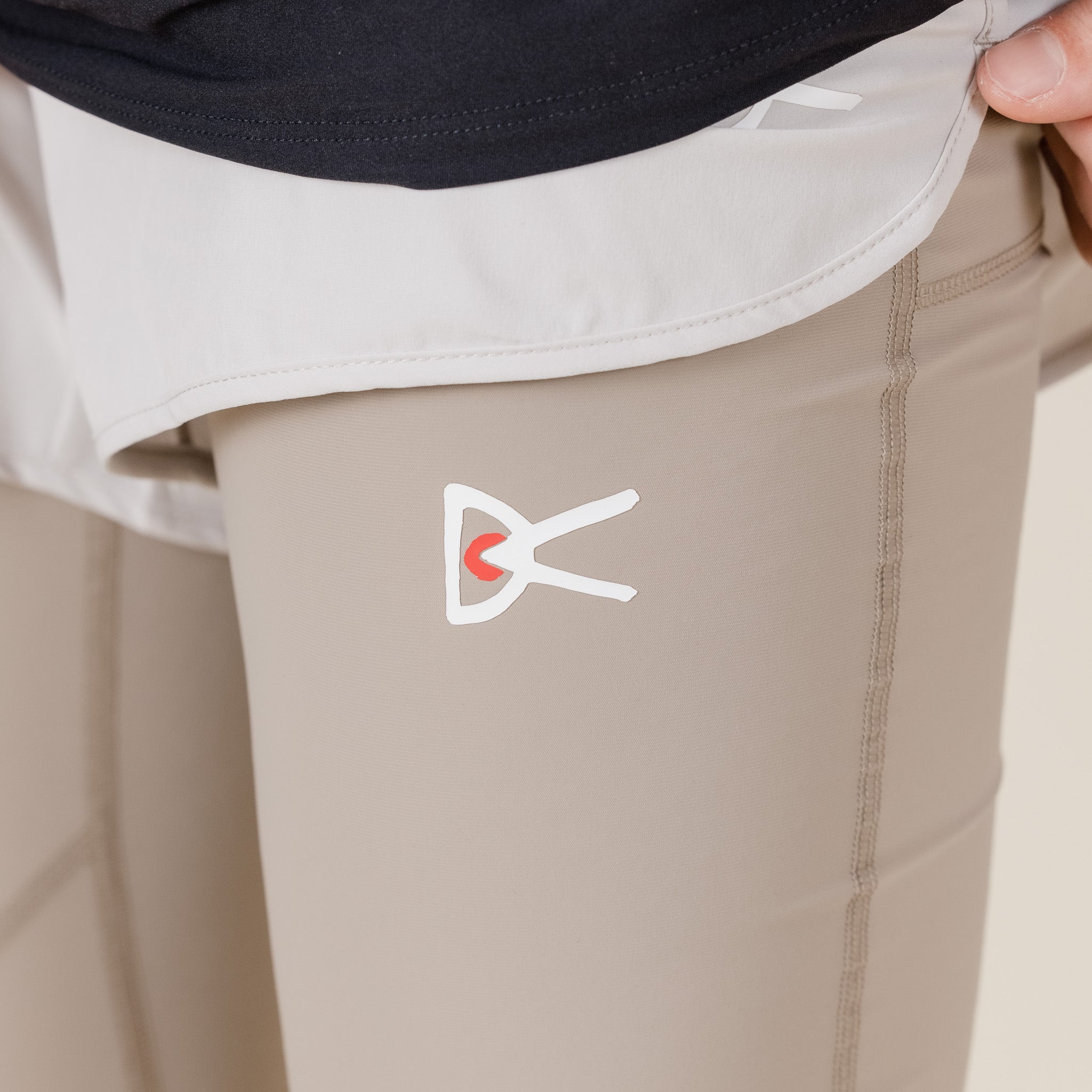 District Vision - Lono Full Length Run Tights - Stone DV0010_STN_S UK stockist best price