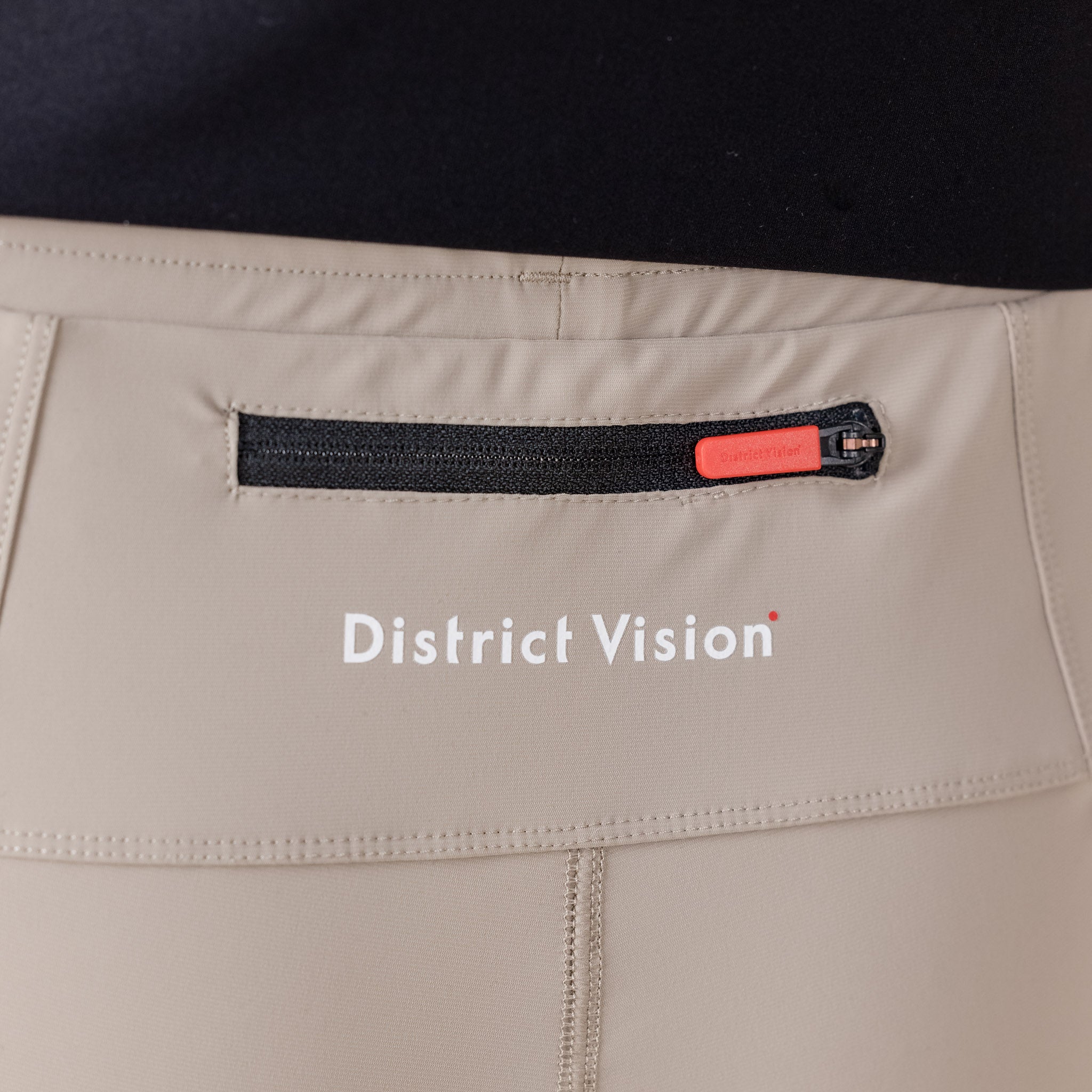 District Vision - Lono Full Length Run Tights - Stone DV0010_STN_S UK stockist best price