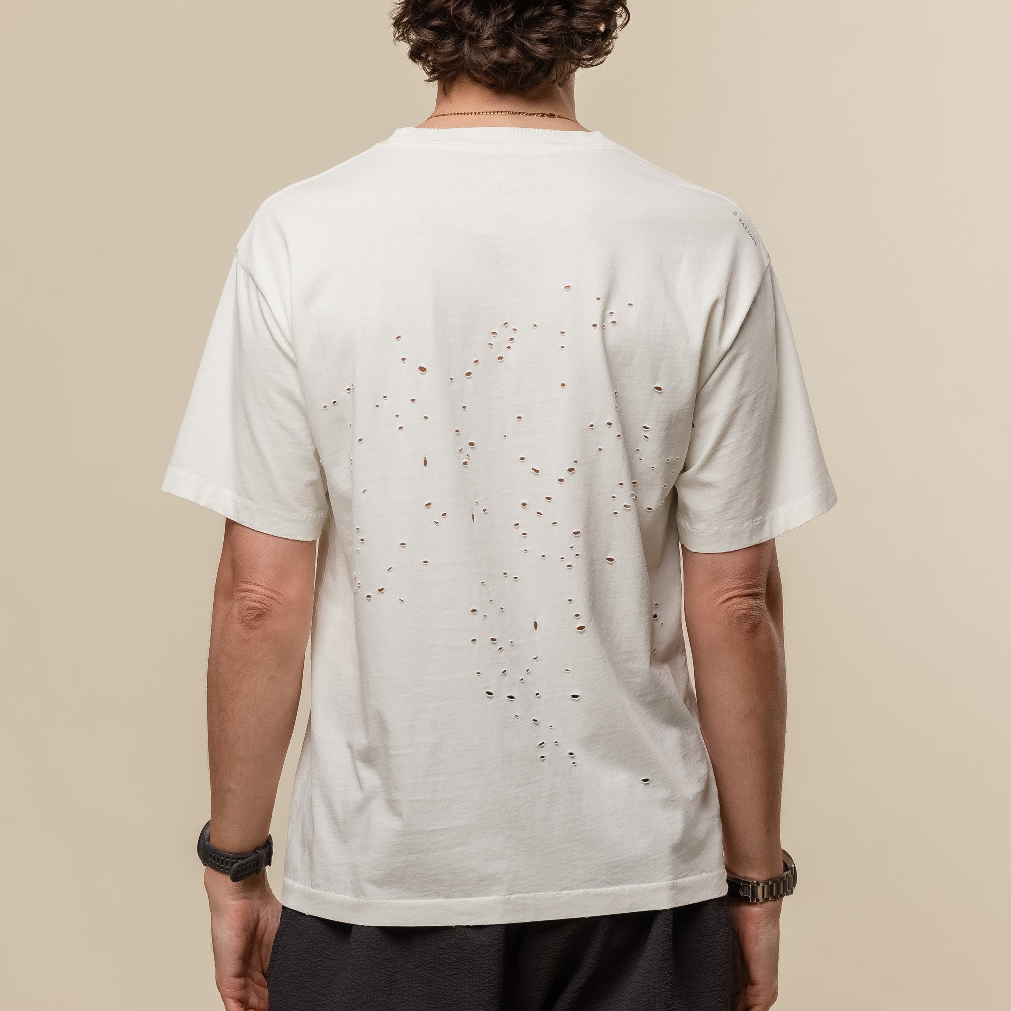 Satisfy Running - MothTech™ T‑Shirt - Aged Ecru