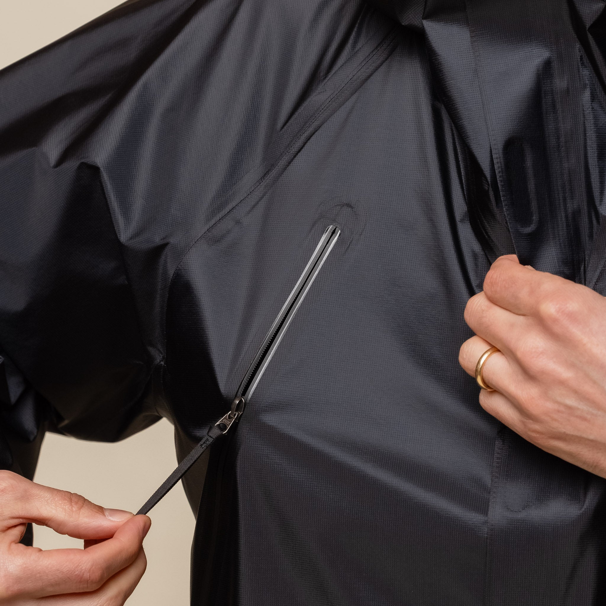 Goldwin 0 - 3L Waterproof Jacket - Black Iron