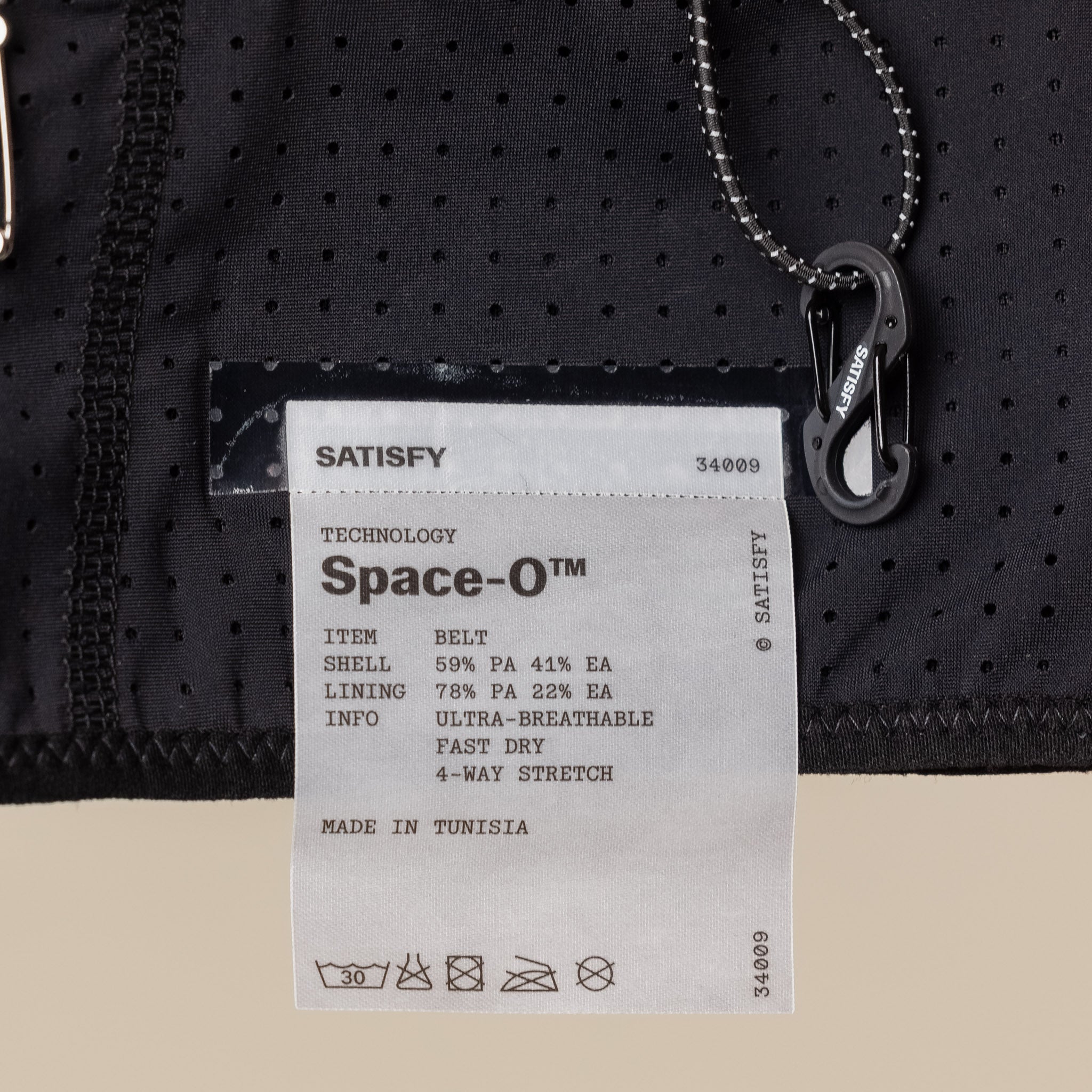 Satisfy Running - Space‑O™ Belt - Black
