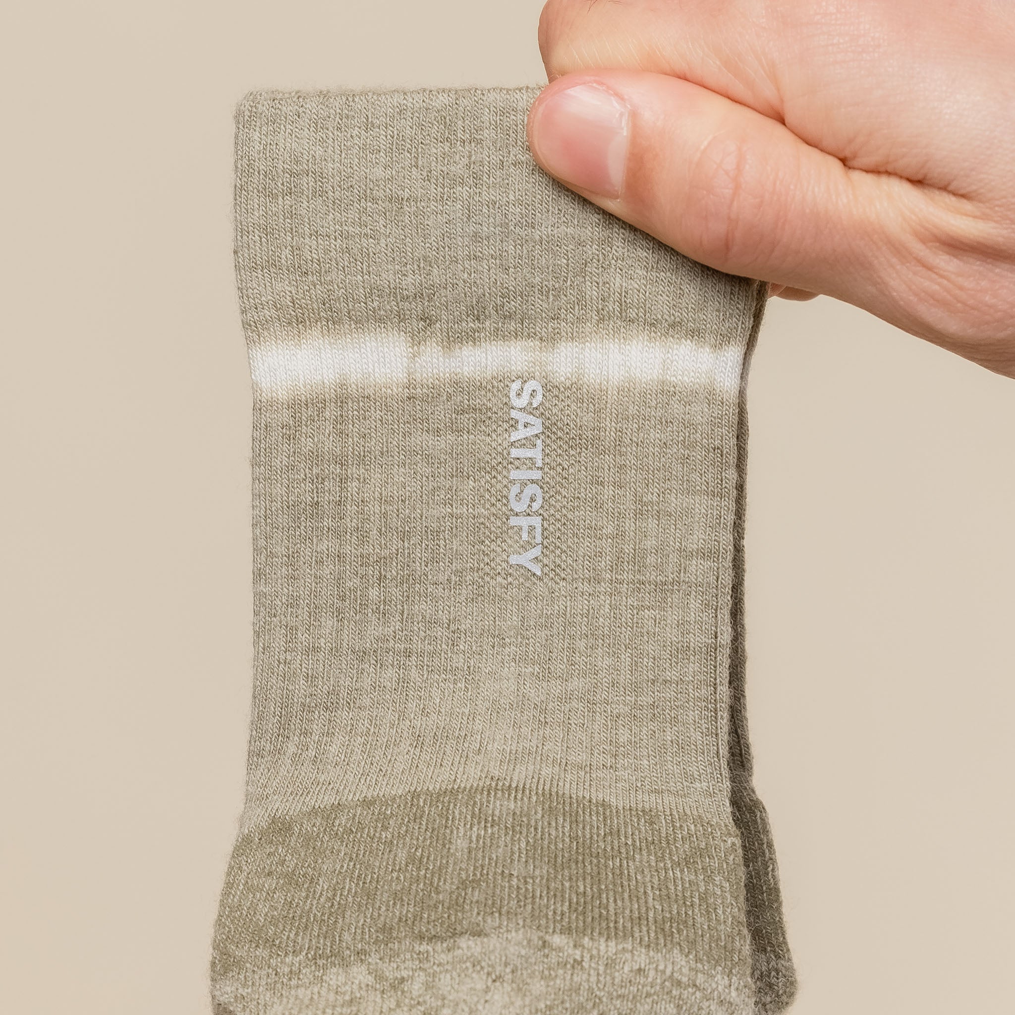 Satisfy Running - Merino Nylon Tube Socks - Tie Dye Covert Green