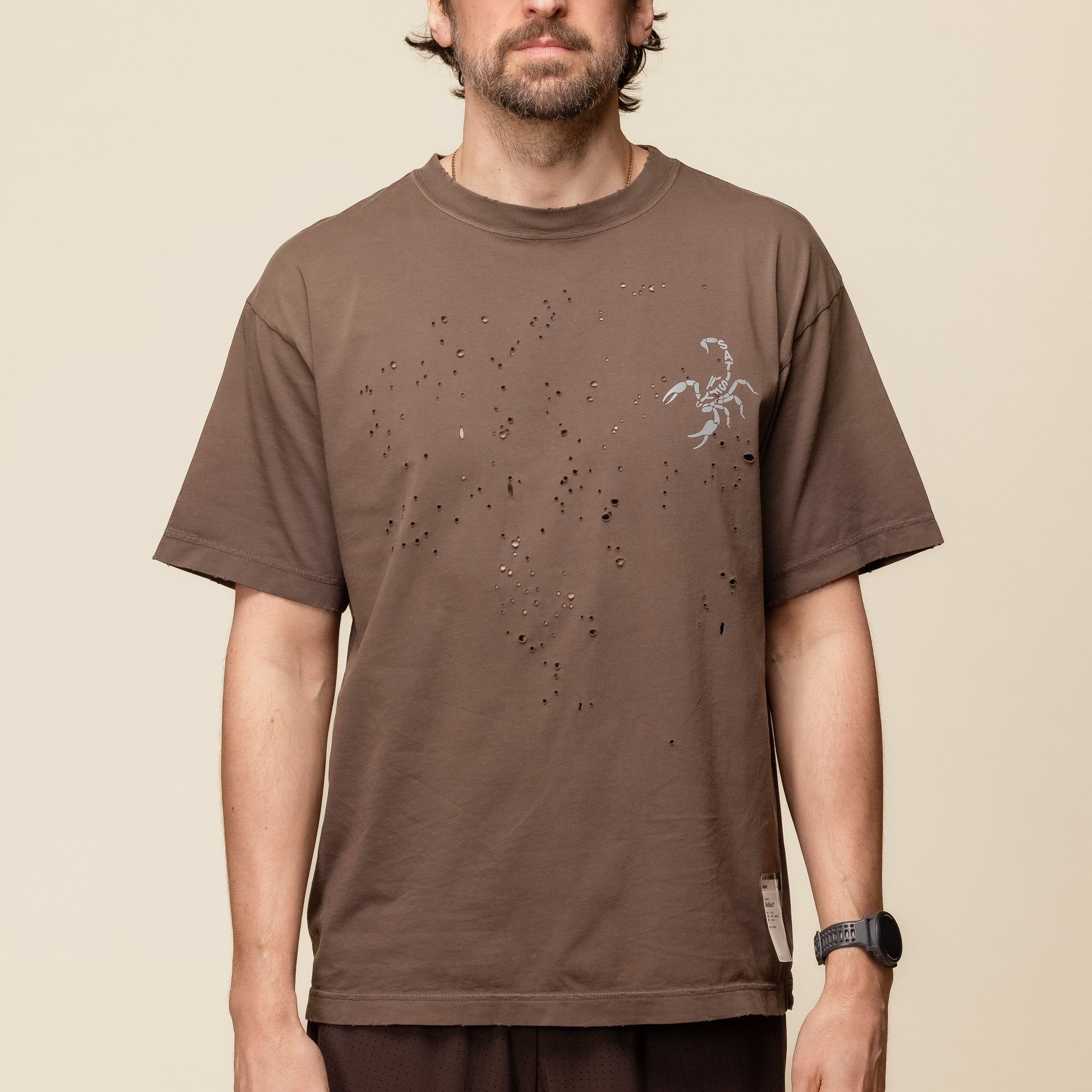 Satisfy Running - MothTech™ T‑Shirt - Sun Bleached Brown