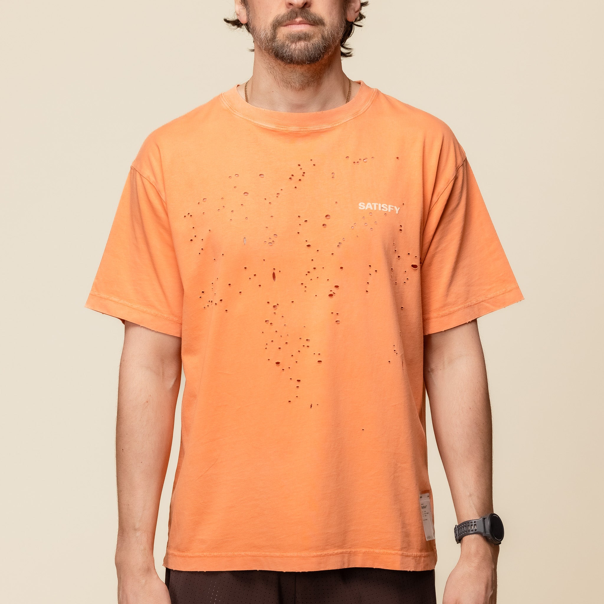 Satisfy Running - MothTech™ T‑Shirt - Aged Dusty Orange