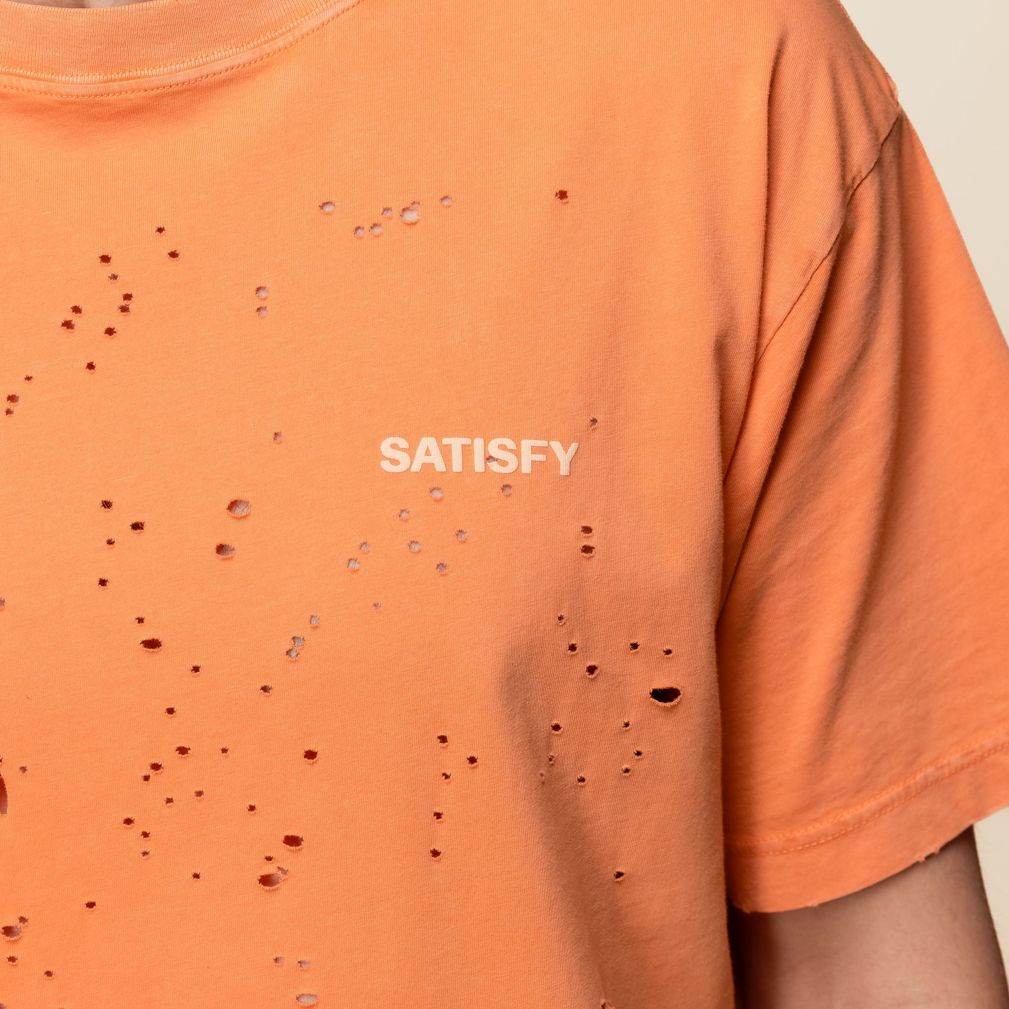 Satisfy Running - MothTech™ T‑Shirt - Aged Dusty Orange