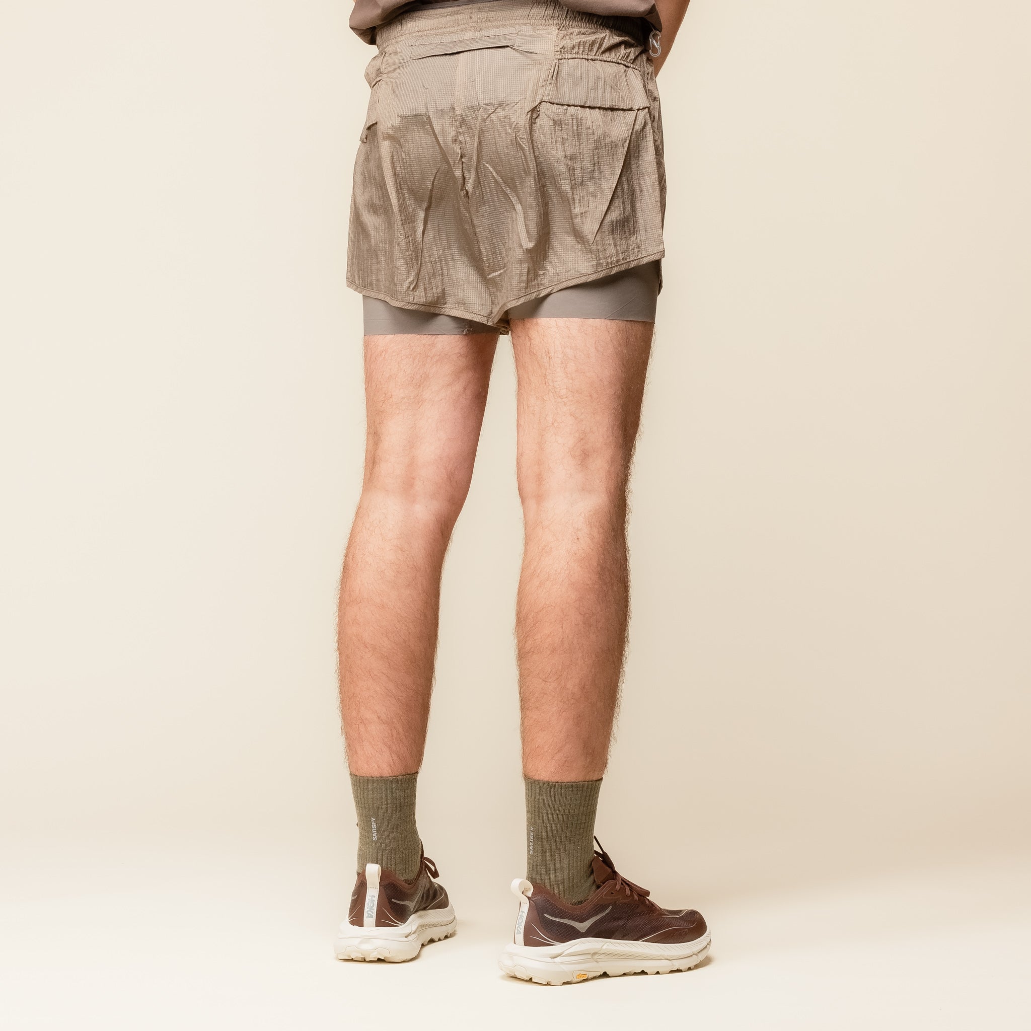 Satisfy Running - Rippy™ 3" Trail Shorts - Shitake 12000-SH