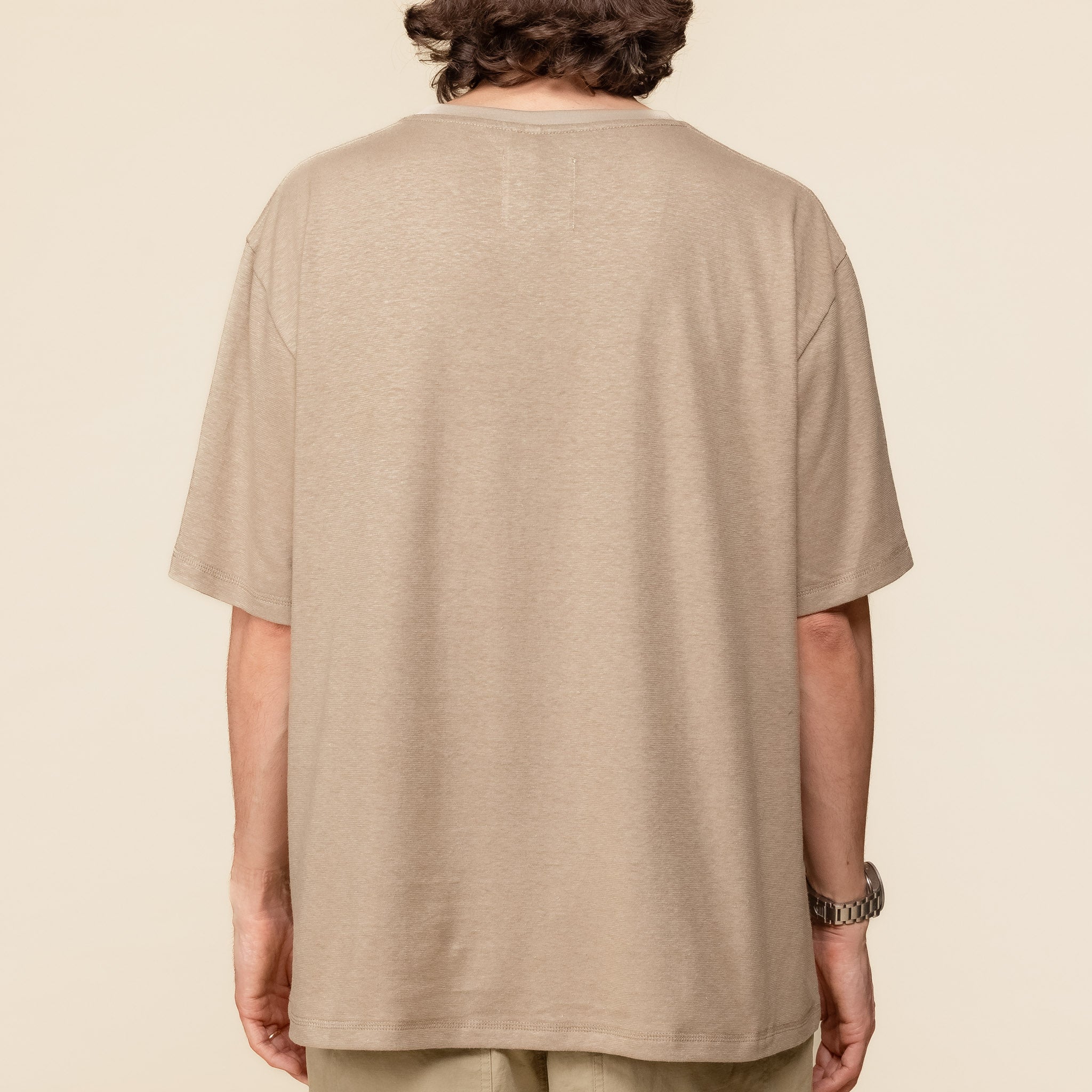 Satta - Hemp Flatlock T-Shirt - Warm Grey