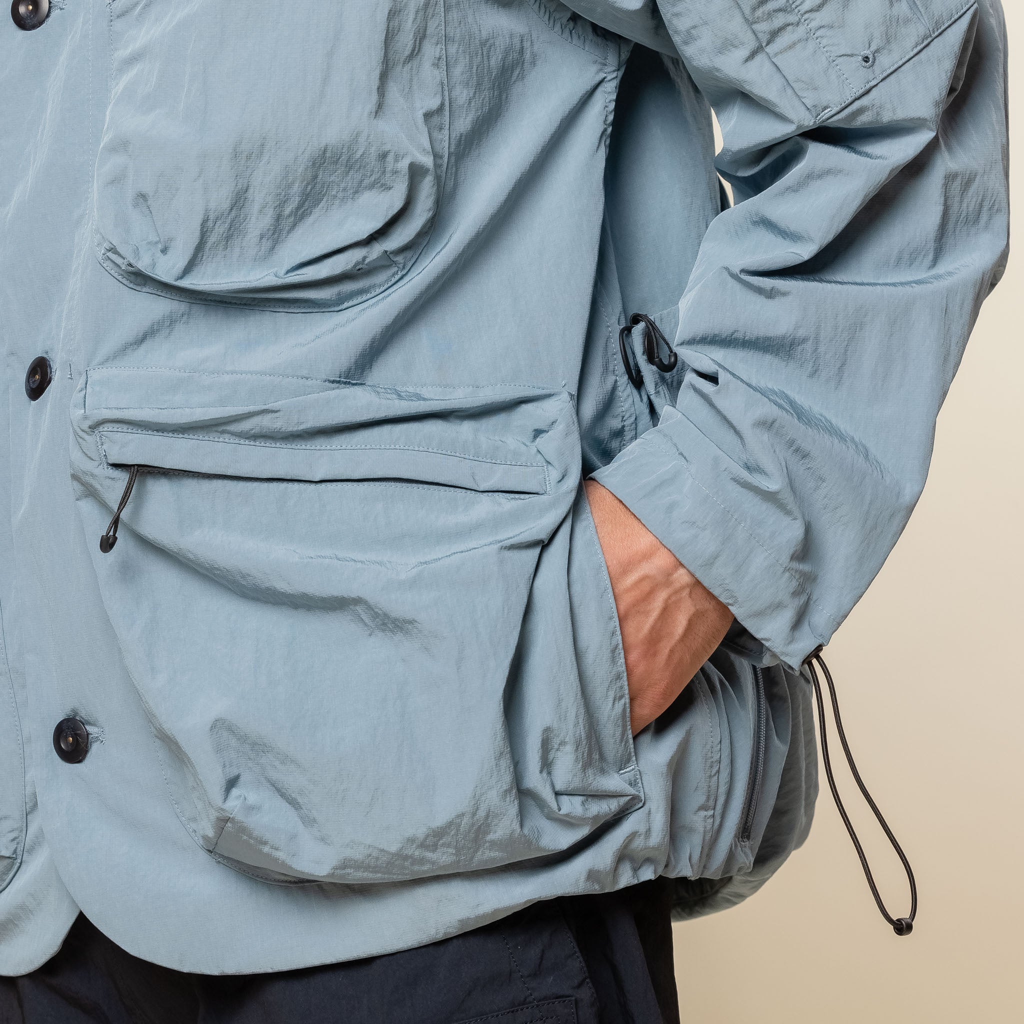 Norbit by Hiroshi Nozawa - Field Hooded Jacket - Blue Grey