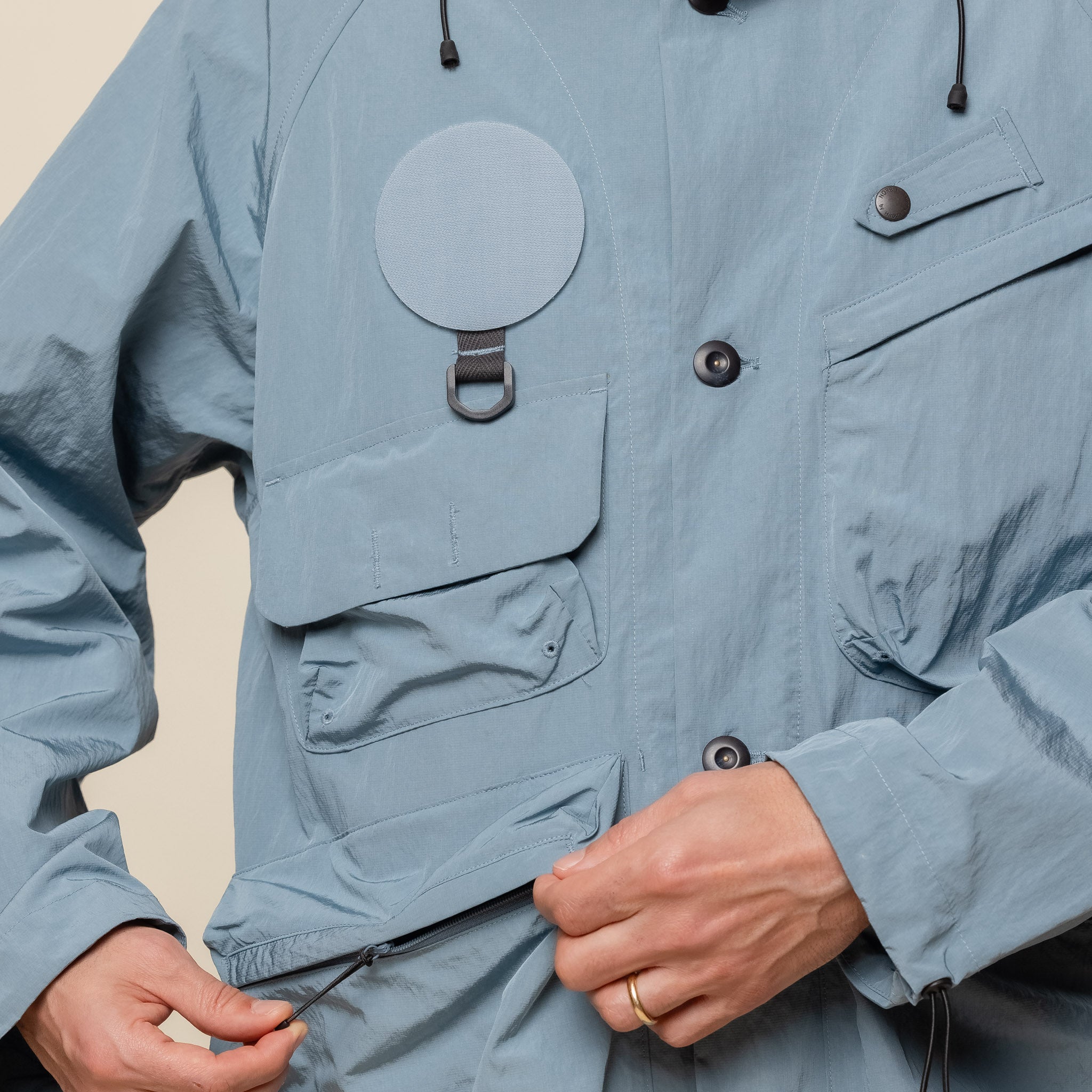 Norbit by Hiroshi Nozawa - Field Hooded Jacket - Blue Grey