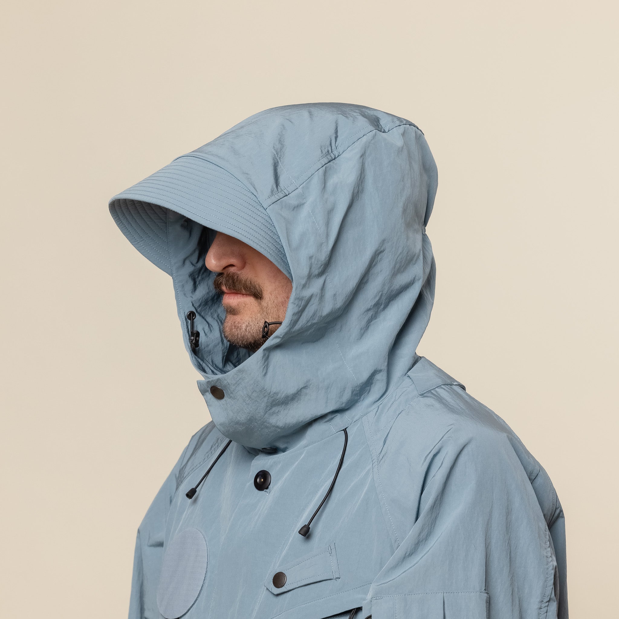 Norbit by Hiroshi Nozawa - Field Hooded Jacket - Blue Grey