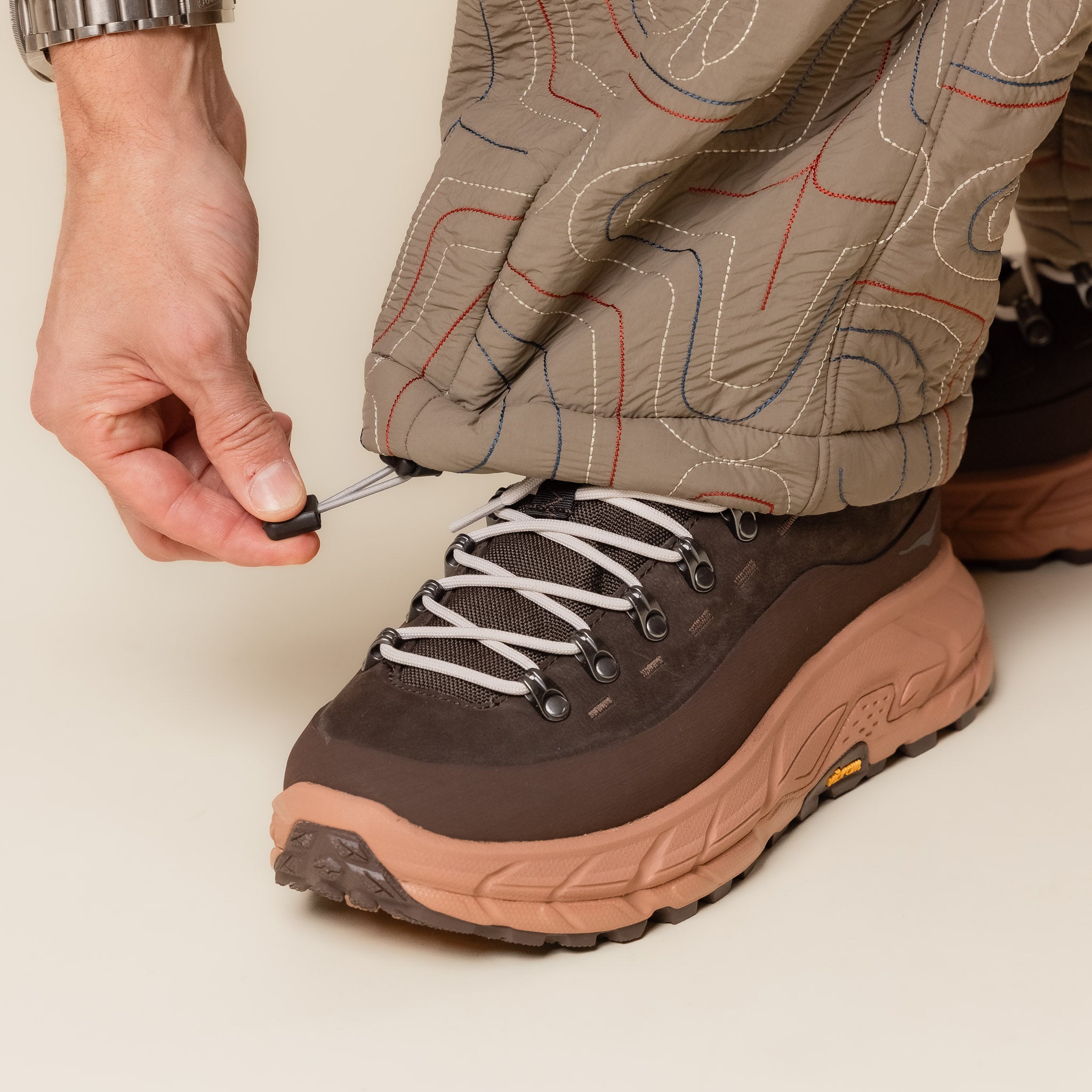 Norbit by Hiroshi Nozawa - Ainu Quilted Pants - Beige