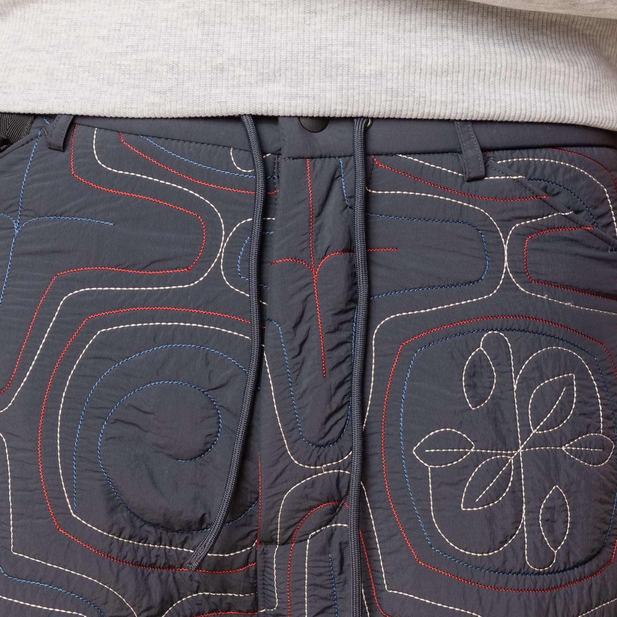 Norbit by Hiroshi Nozawa - Ainu Quilted Pants - Navy