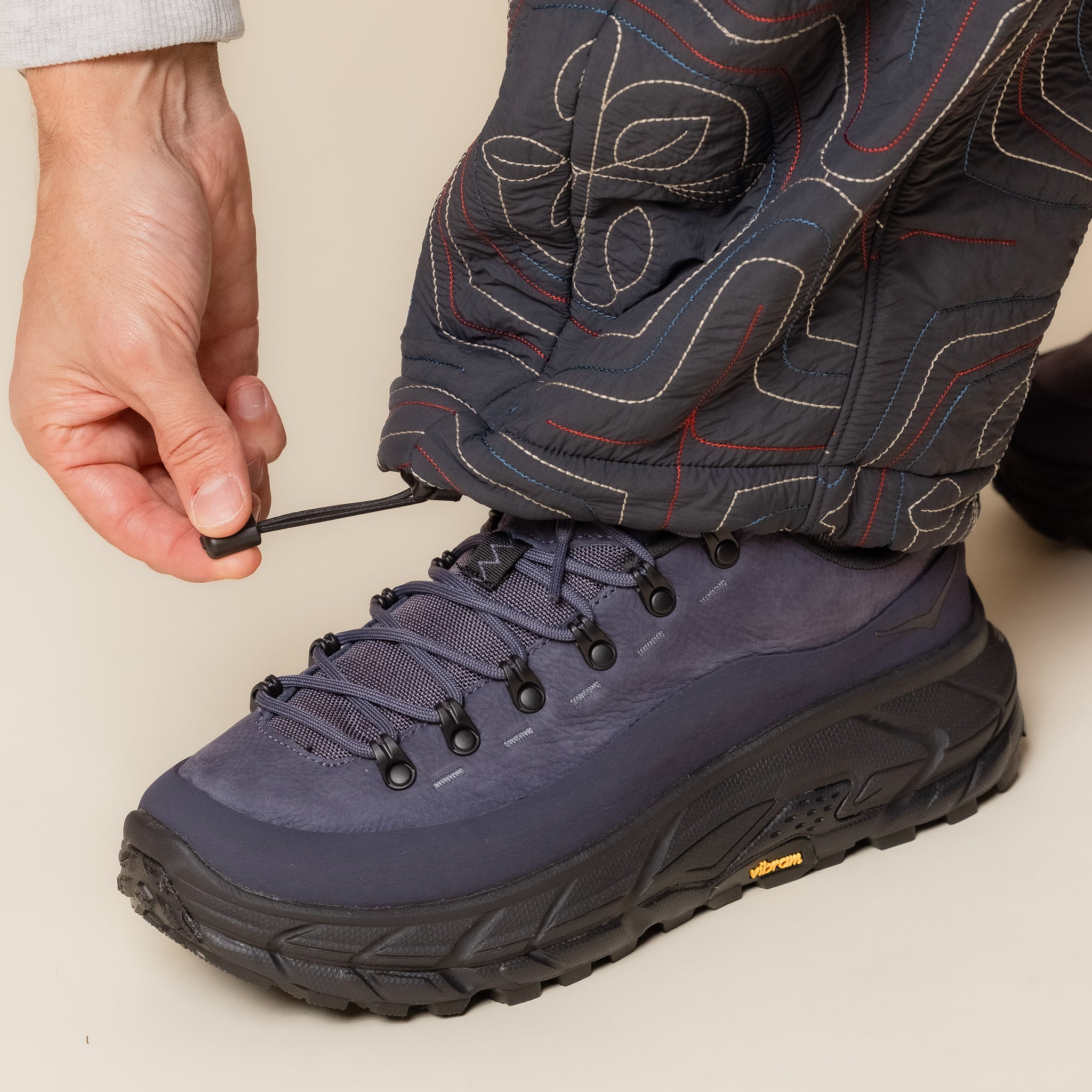 Norbit by Hiroshi Nozawa - Ainu Quilted Pants - Navy