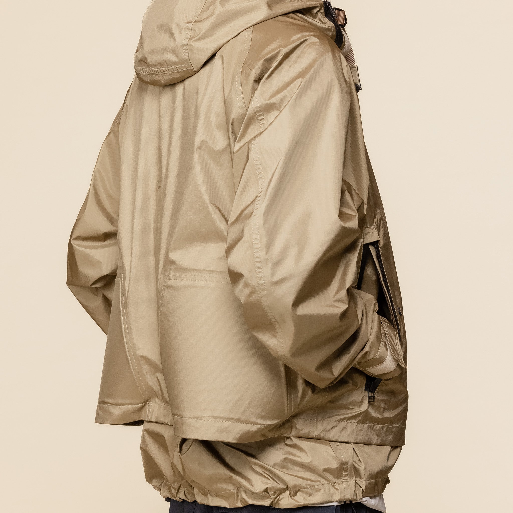 MW-JKT24103 Meanswhile - Air Circulation System Rain Jacket - Coyote