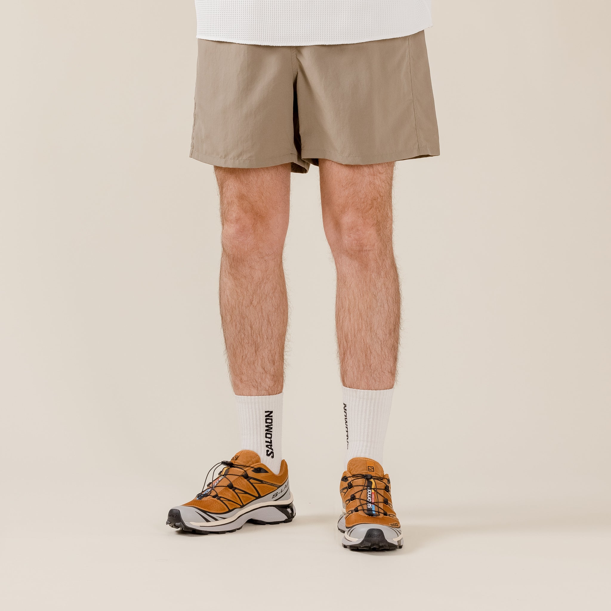 Goldwin - Nylon Shorts 5 - Desert Taupe "5" shorts" GM73176 "Goldwin 0" "Goldwin Zero" UK USA Stockist "Goldwin Stockist" Best Price