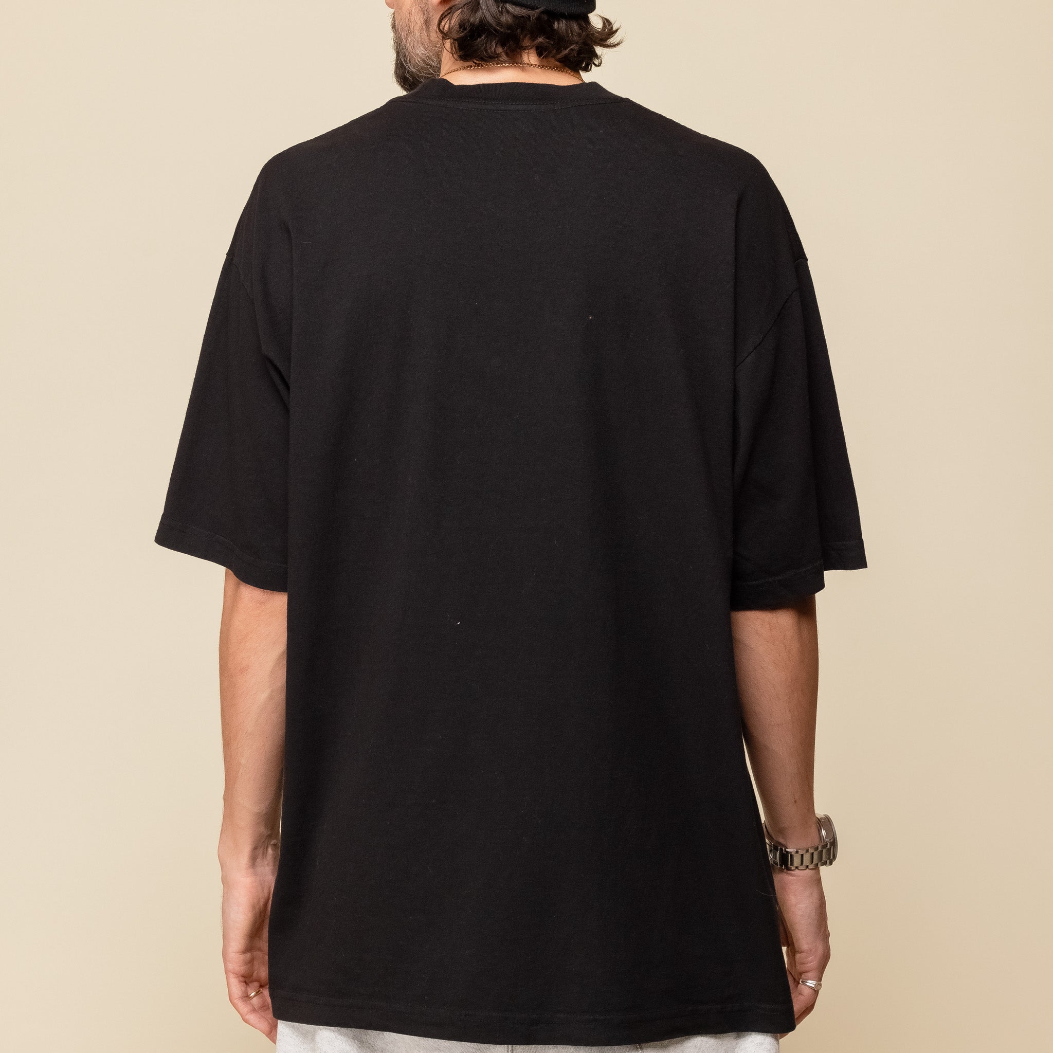 Cease - Shoulder Print T-Shirt - Black "ceaseceasecease.com" "ceaseceasecease" "cease stockist" "dan pacitti"