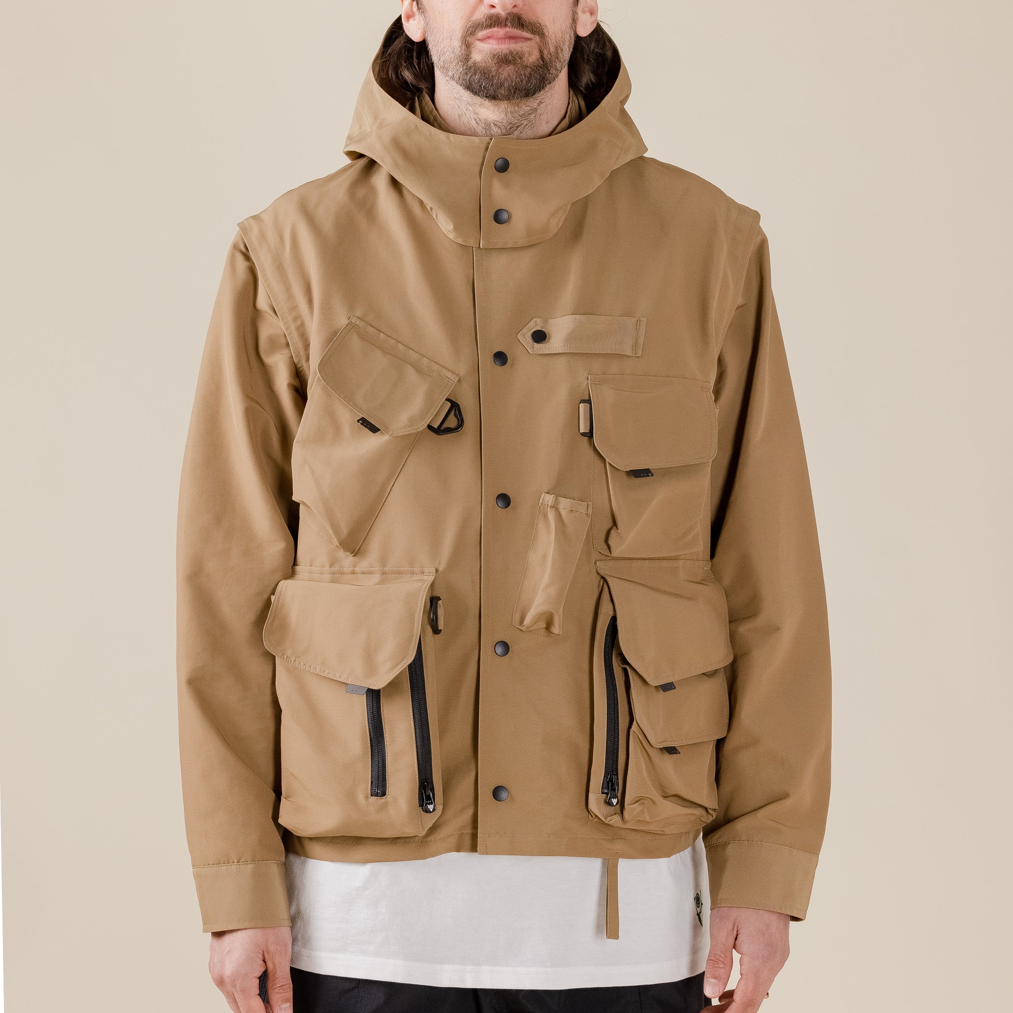 South2 West8 - South2 West8 Tenkara Trout Parka - C/N Grosgrain - Khaki "south 2 west 8" "s2w8" "s2w8 stockists" "south 2 west 8 stockists" "south 2 west 8 sale" "south 2 west 8 uk" "south 2 west 8 USA" "nepenthes" "nepenthes London"