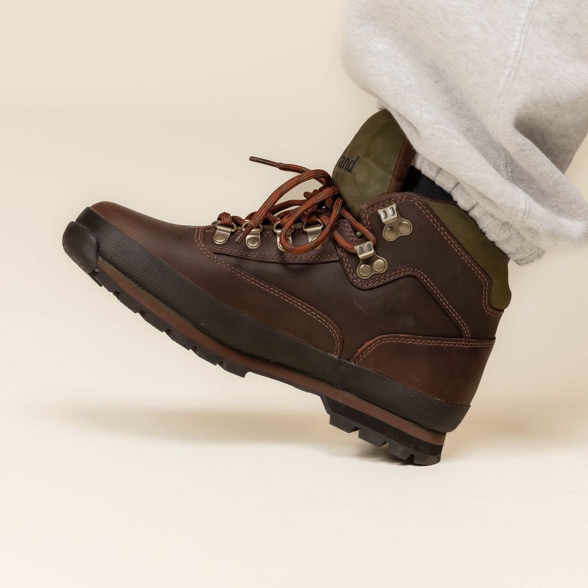 Timberland OG Euro Hiker Boots Brown Beef Broccoli