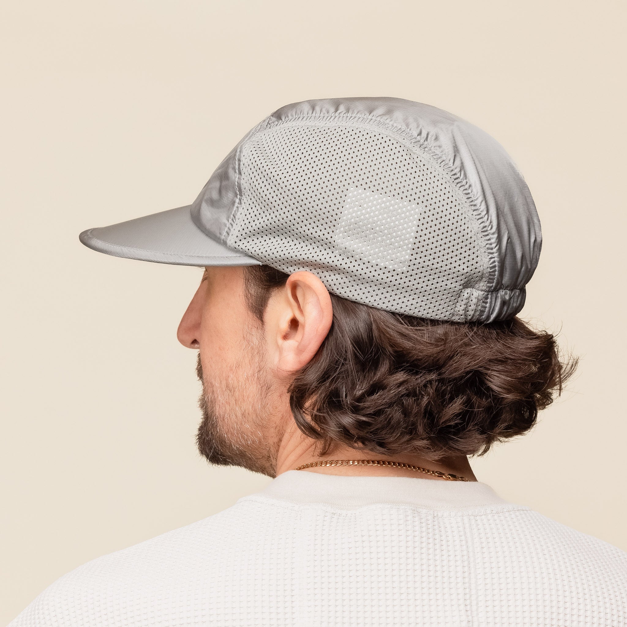 SS24RL03RIP Found Feather - Half Moon Rip Stop Cap - Grey