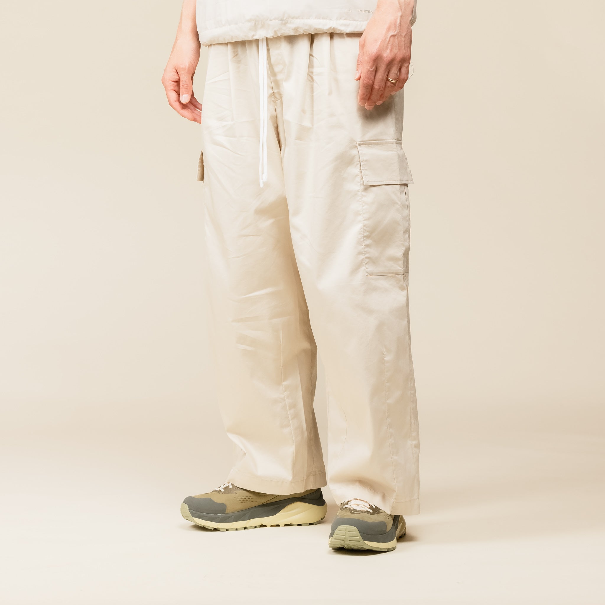 F/CE - Pigment Dyed Cargo Trousers - Ecru