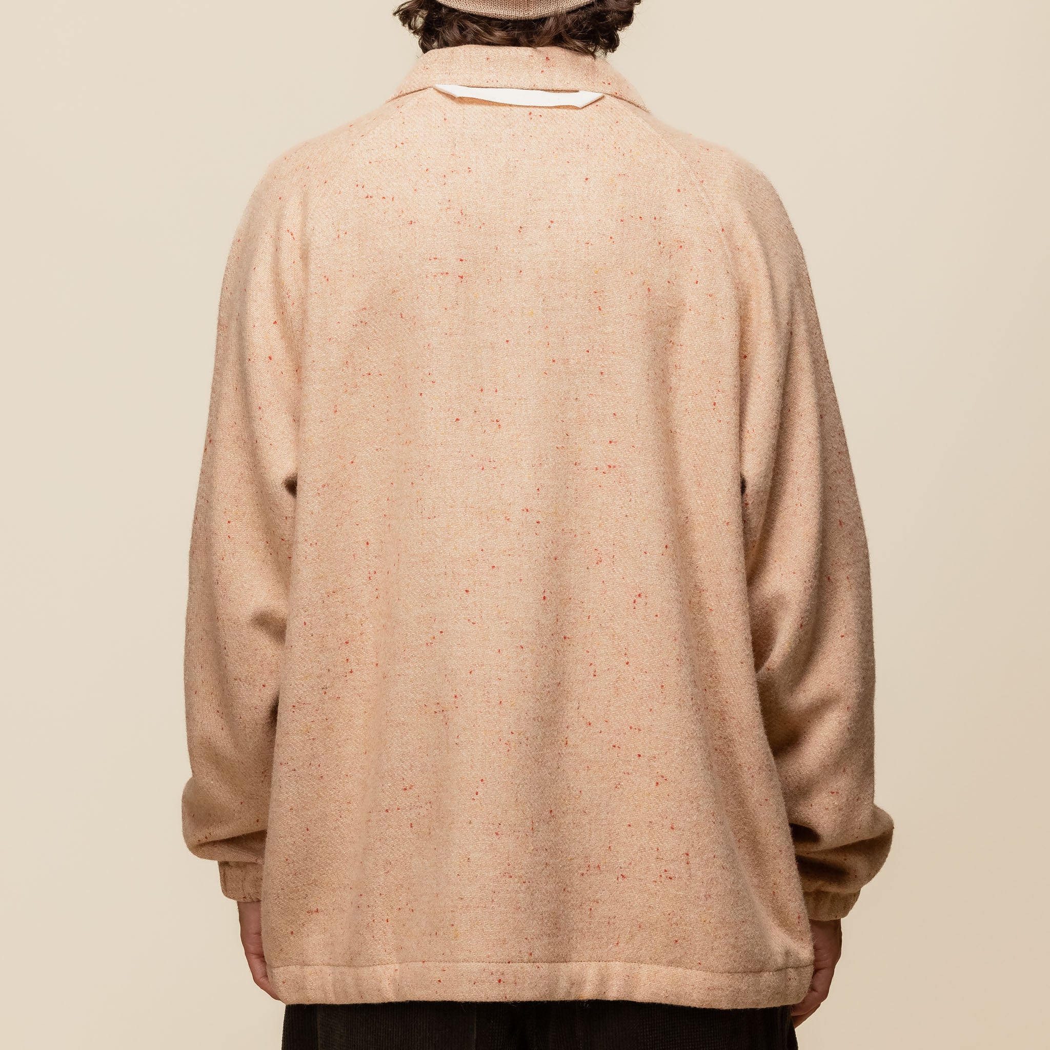 Merely Made - Premium Colour Nap Tweed Coach Jacket - Nap Beige