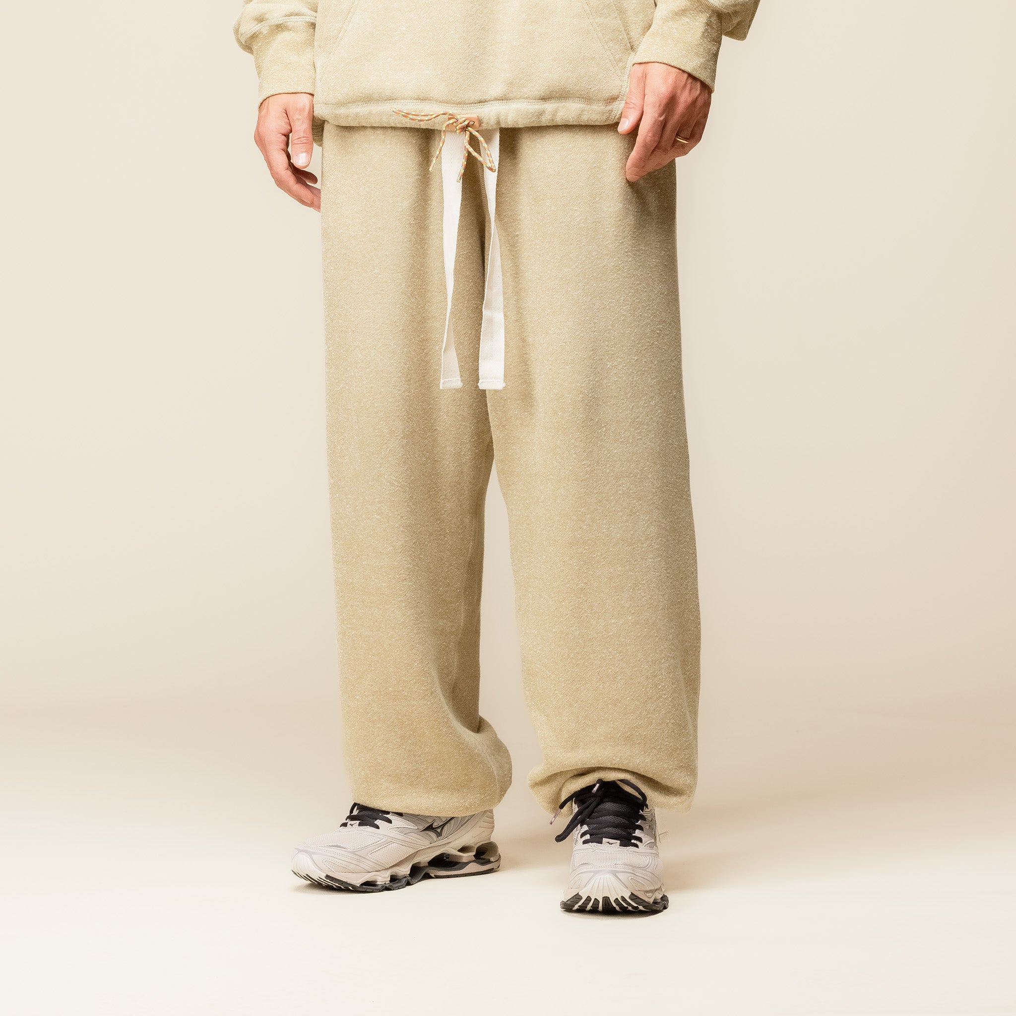 Merely Made - French Melange Jogger Pants - Mustard