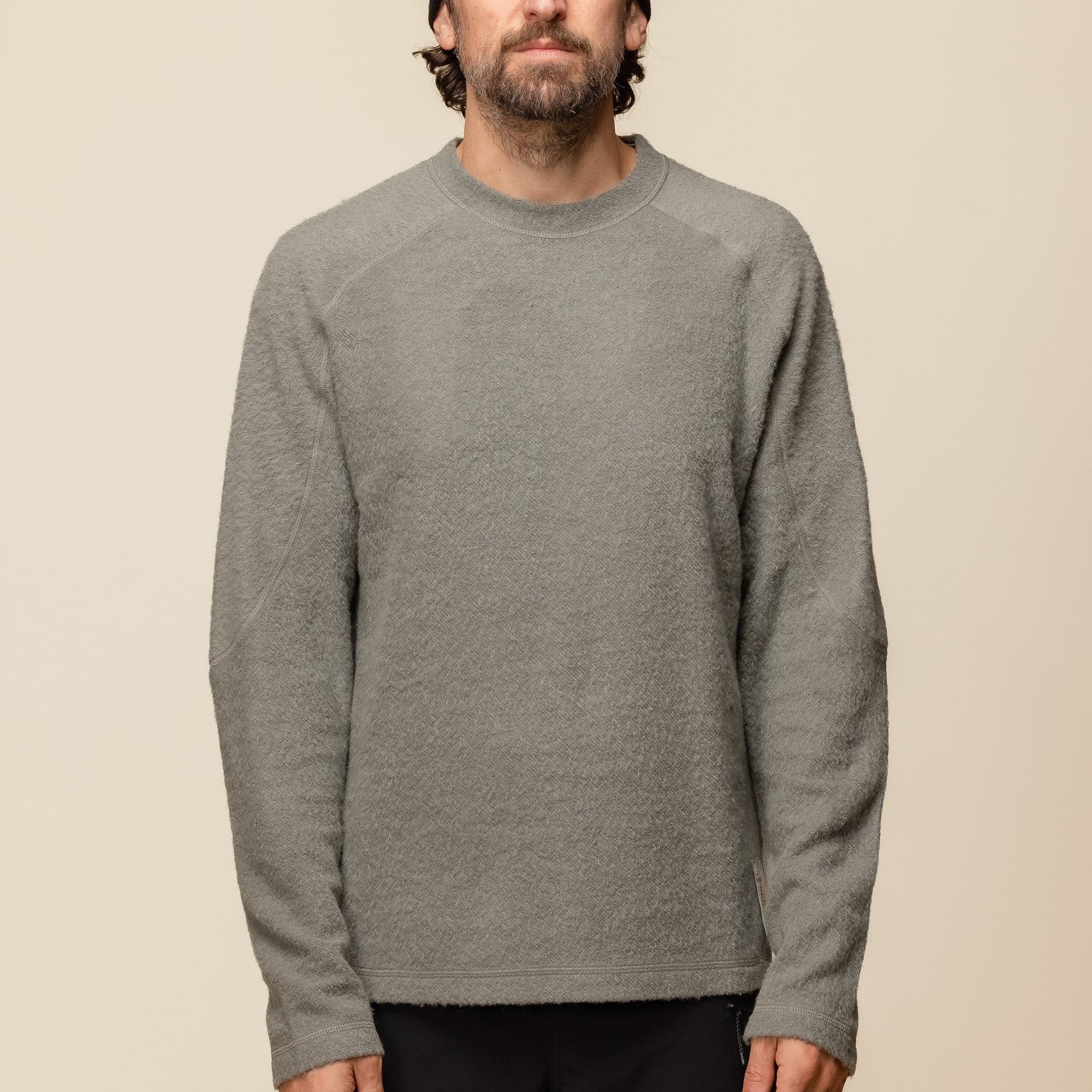 Satisfy Running - FuzzMerino™ L/S T-Shirt - Vetiver