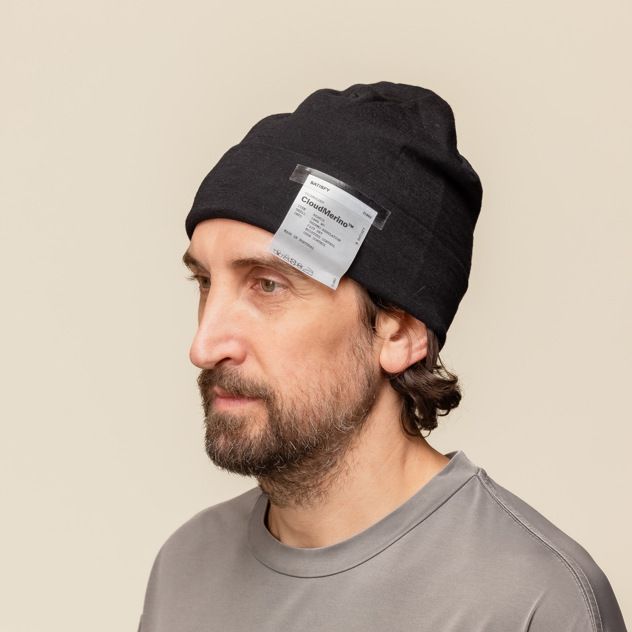 Satisfy Running - CloudMerino™ Beanie - Black