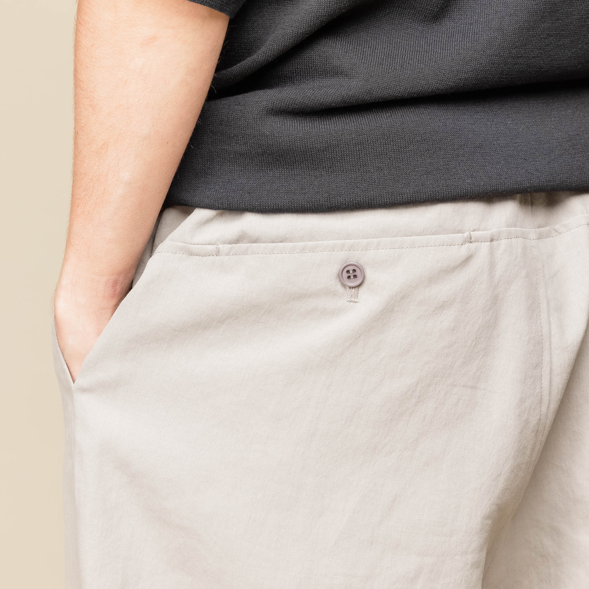 PT05241OS Still by Hand - Free Adjusting Easy Pants - Greige "still by hand stockists"