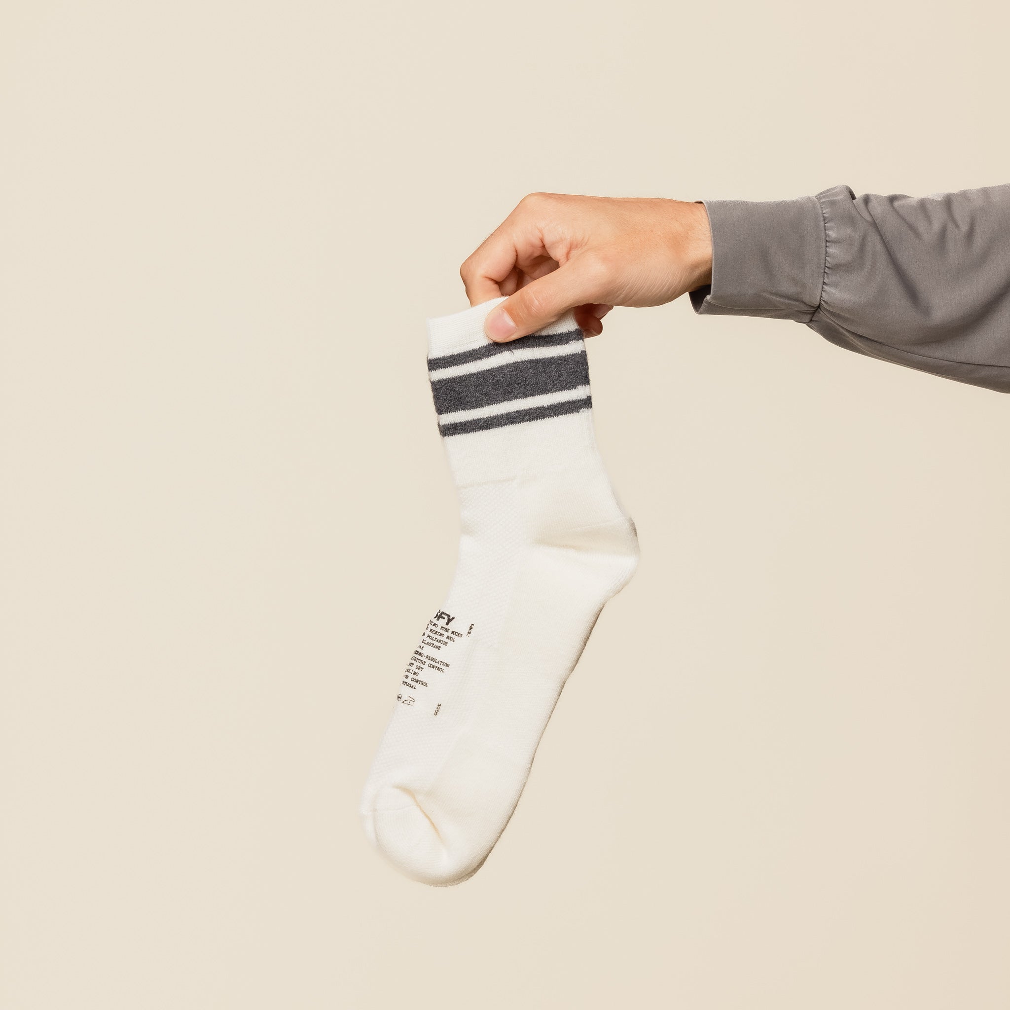 Satisfy Running - Merino Tube Socks - White