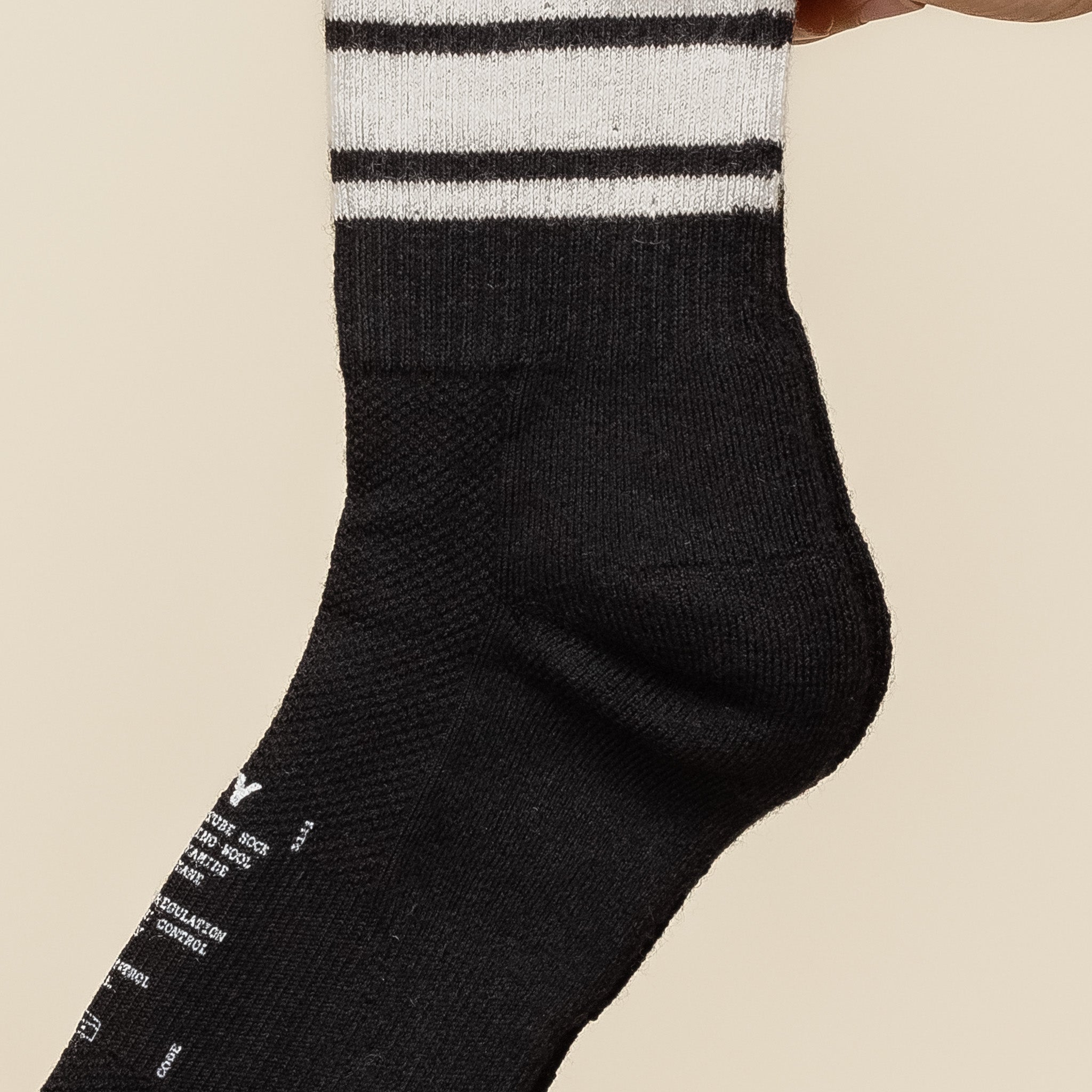 Satisfy Running - Merino Tube Socks - Black