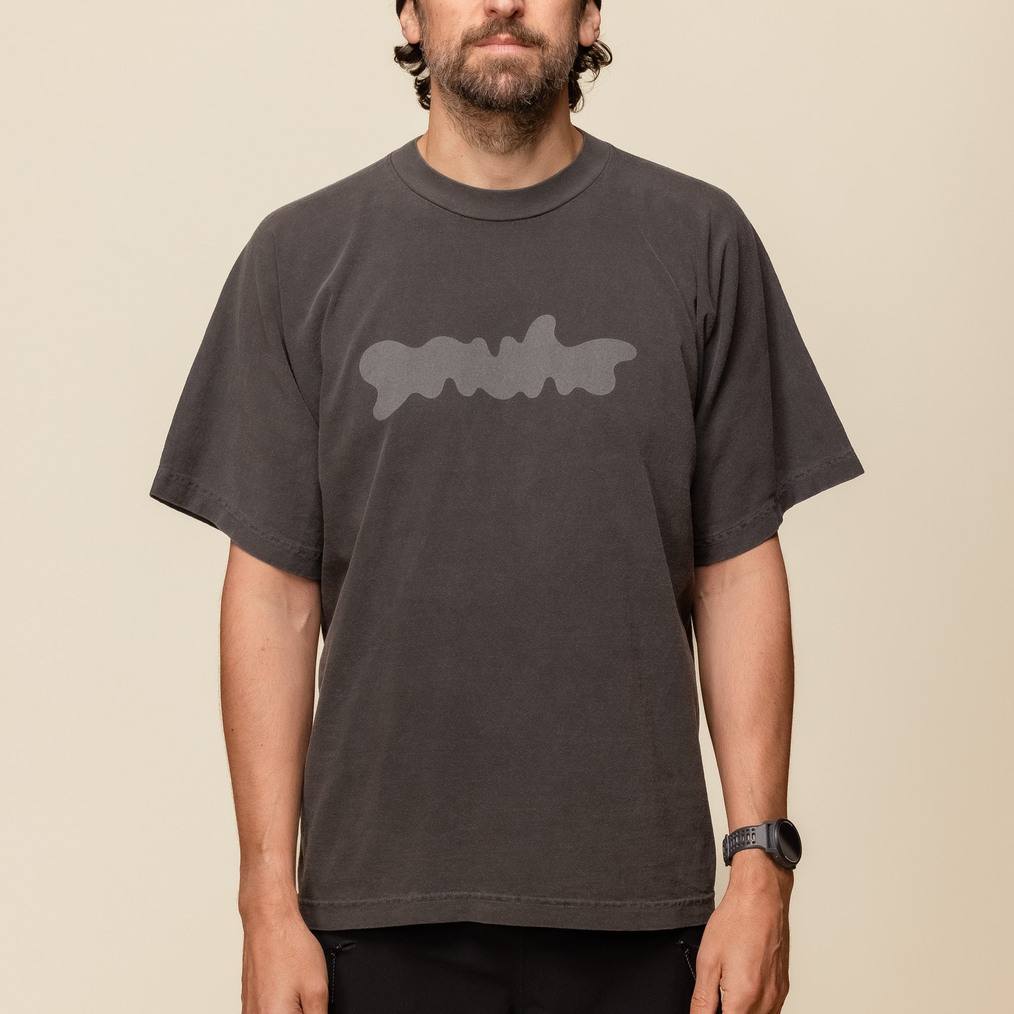 Gnuhr - Tubular Reflective Logo T-Shirt - Black