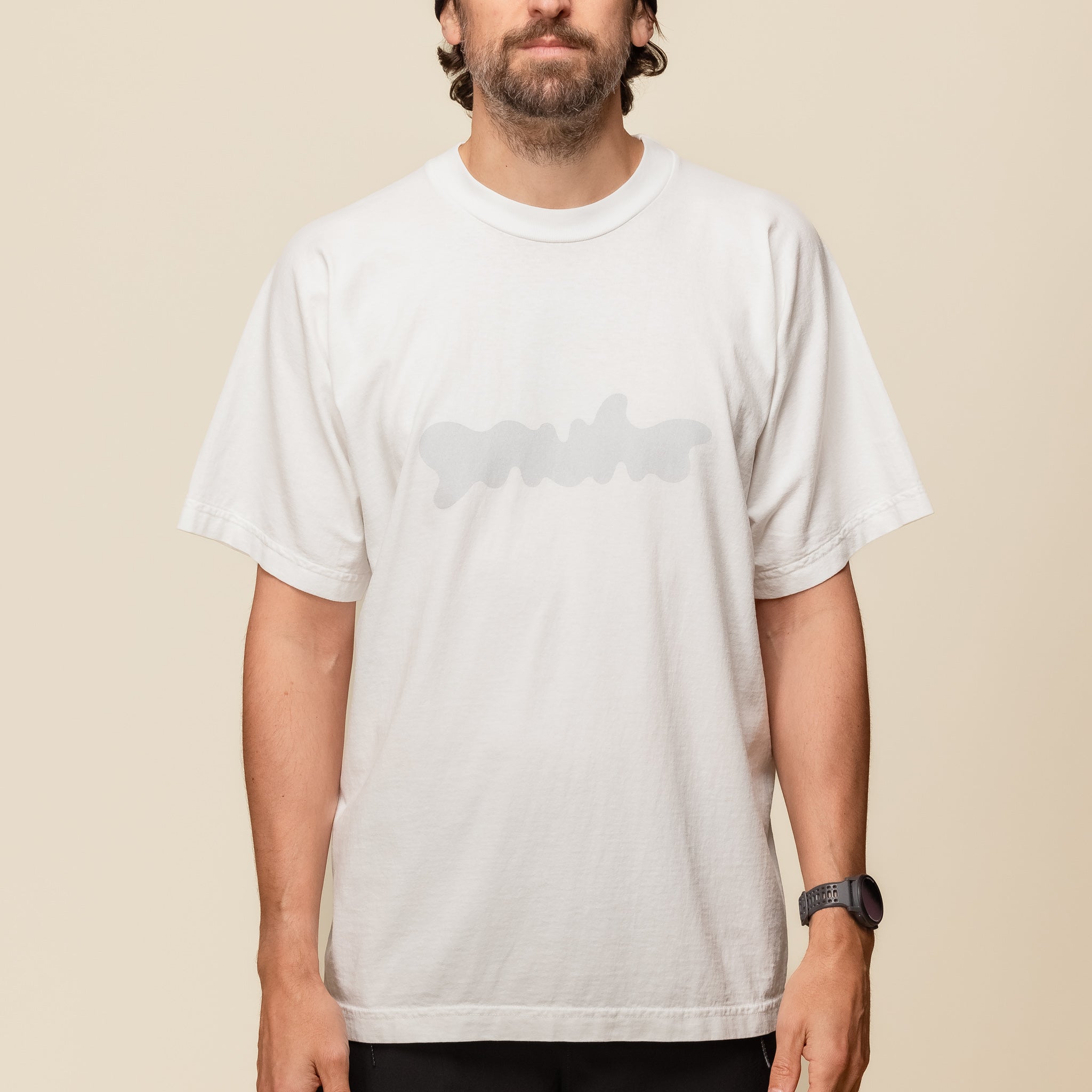 Gnuhr - Tubular Reflective Logo T-Shirt - White