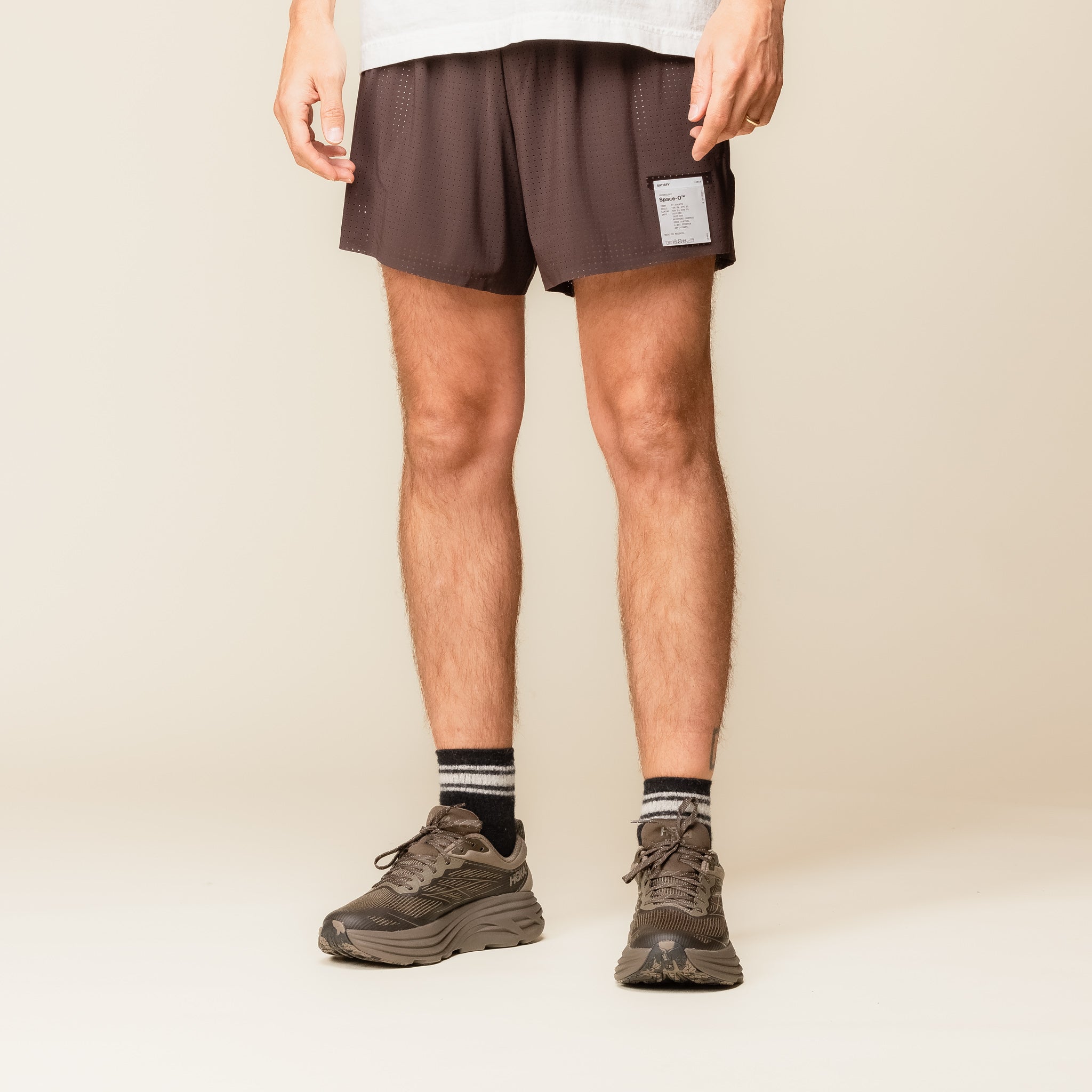 Satisfy Running - Space-O™ 5” Shorts - Deep Mahogany