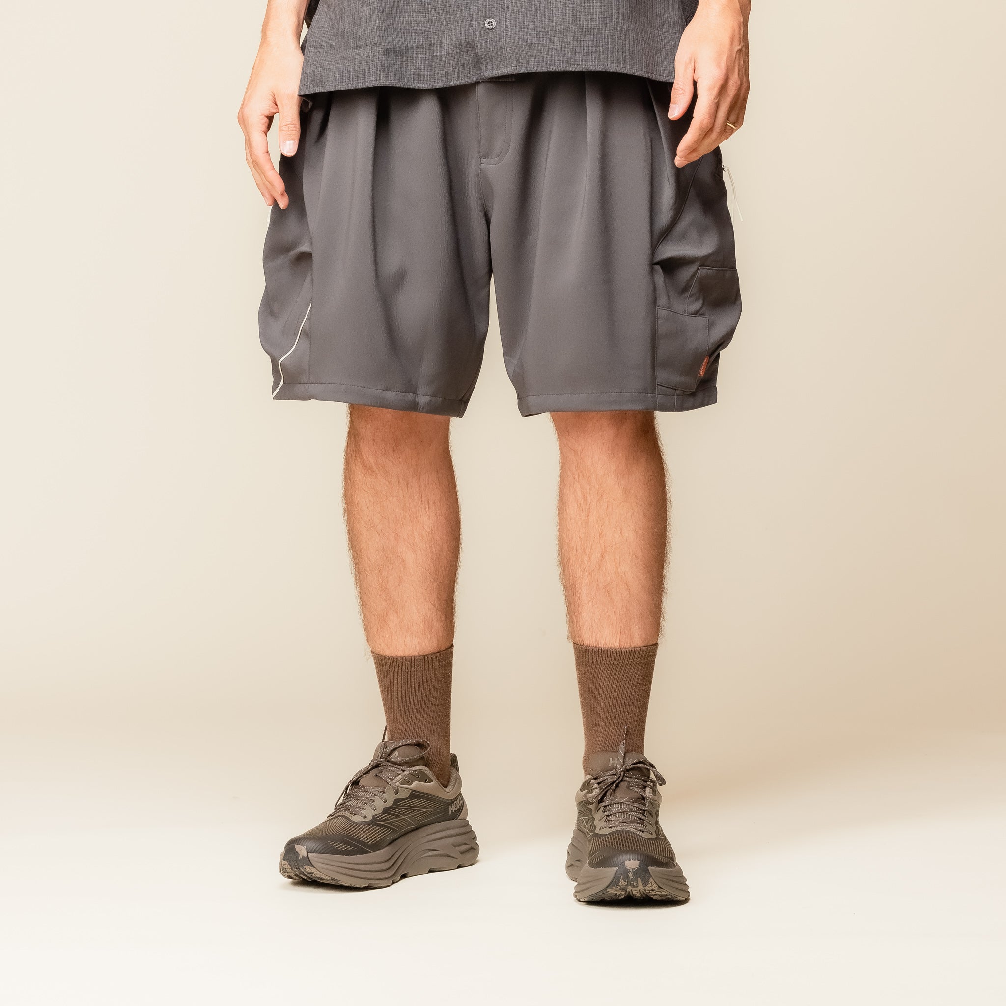 GOOPiMADE - P01-M “Asymptotic” Utility Shorts - Iron