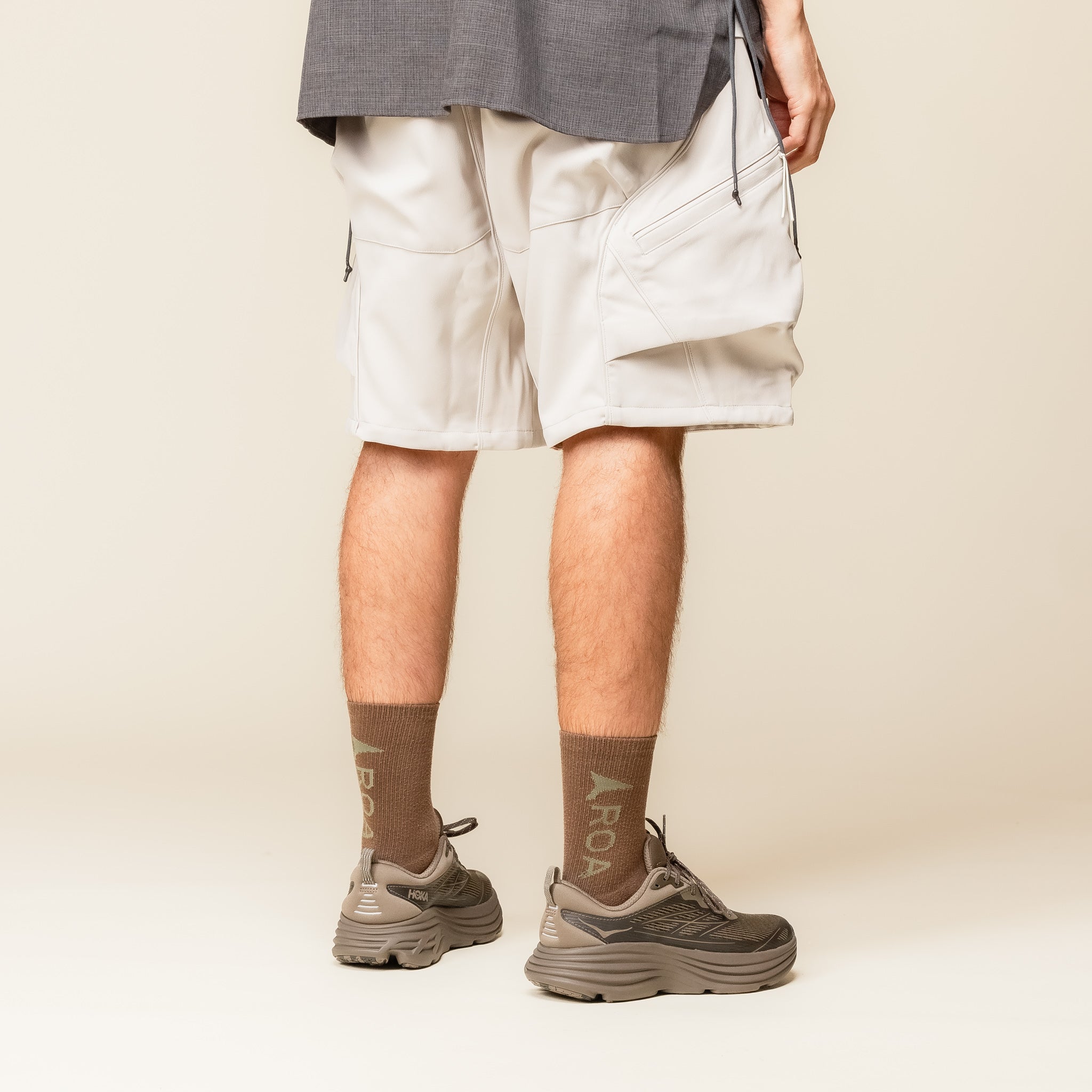 GOOPiMADE - P01-M “Asymptotic” Utility Shorts - Bone (Off White)