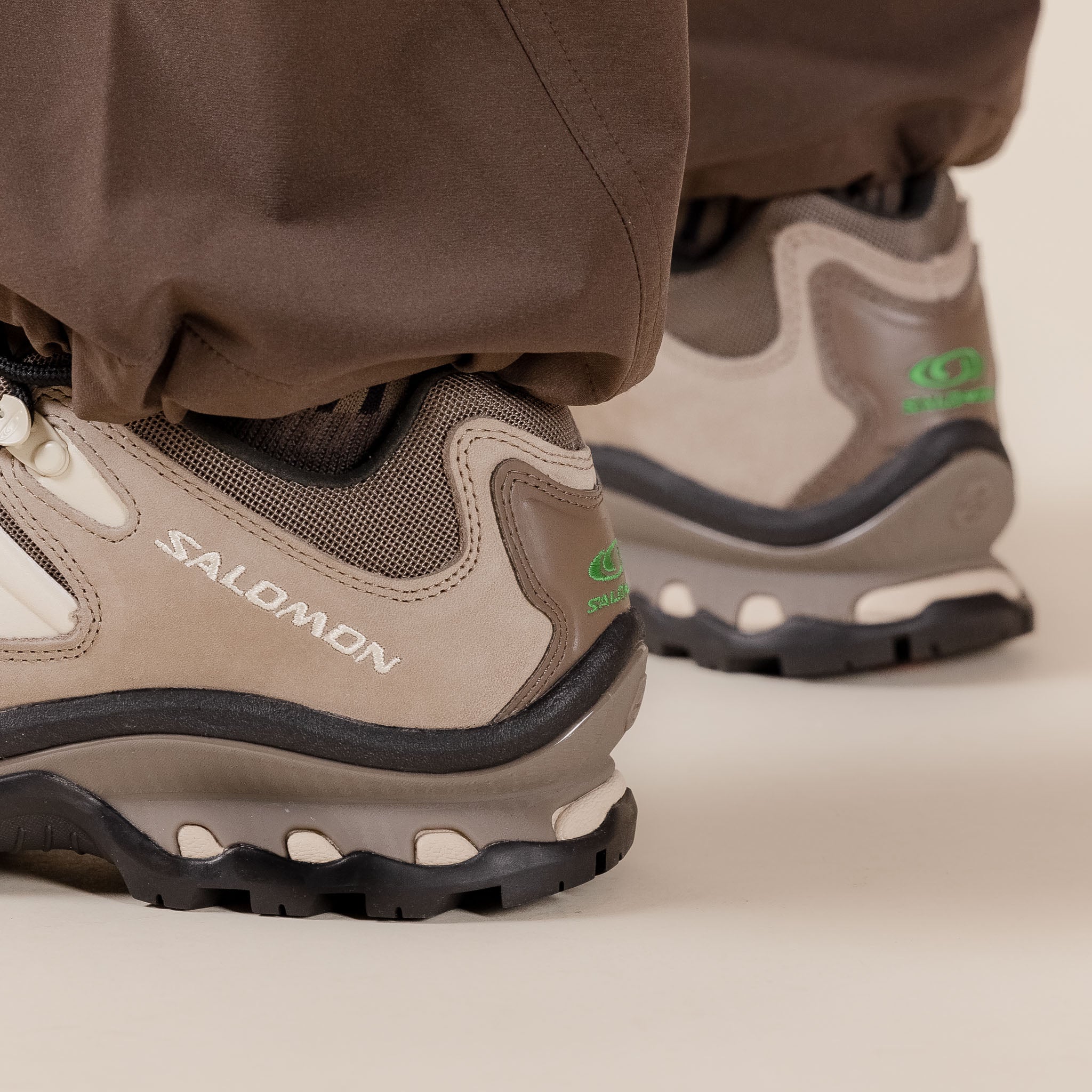 Salomon - XT Quest 2 - Falcon / Cement / Bright Green "Salomon stockists" "Salomon xt quest" "Salomon xt quest 2" "Salomon trail shoes" 