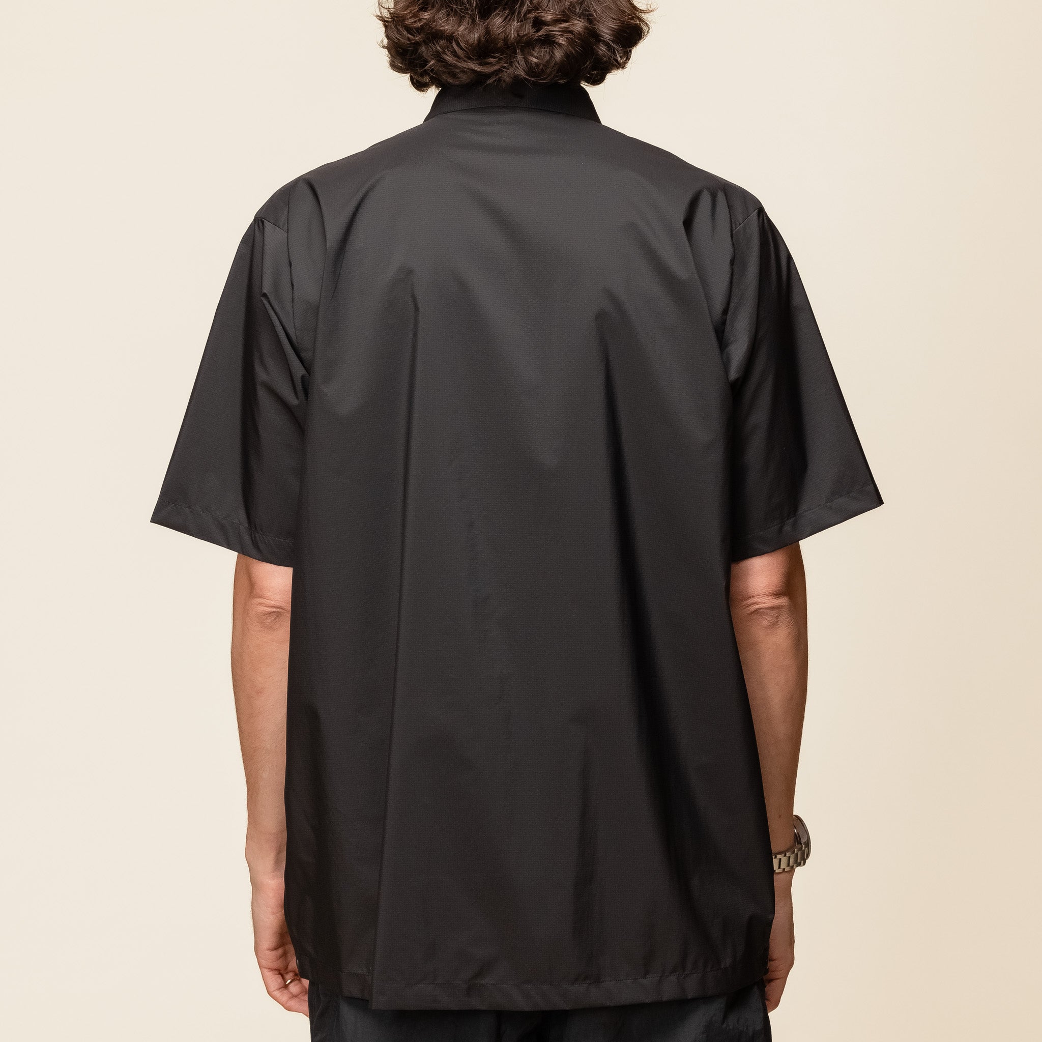 GM54105 Goldwin - Pertex Double Cloth S/S Shirt - Black "Goldwin official website"