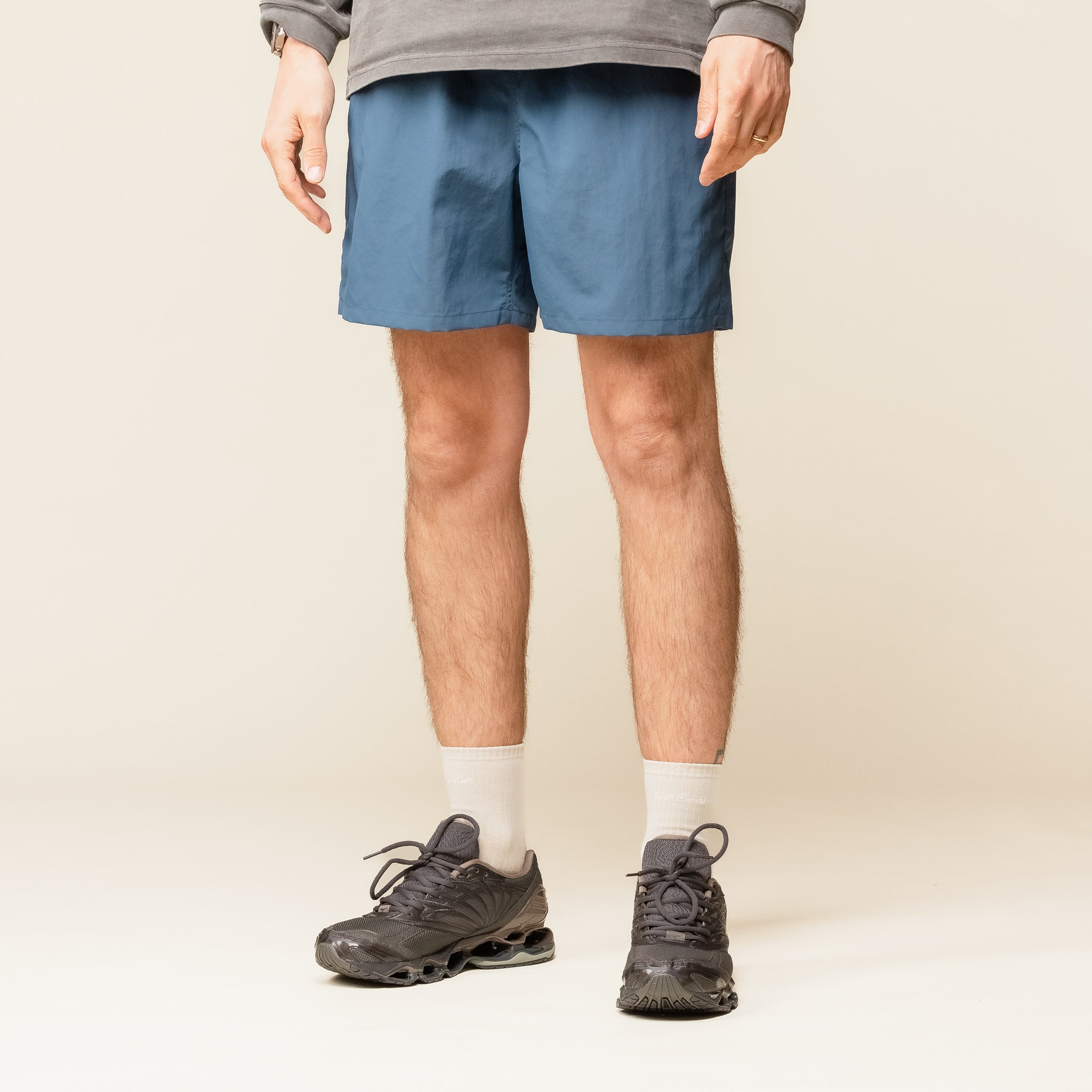 GM74176 Goldwin - Nylon Shorts 5 - Azure Blue "Goldwin official website"